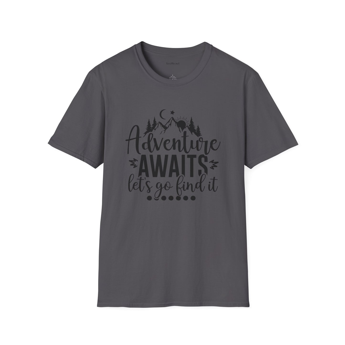Adventure Awaits Unisex Softstyle T-Shirt 100% Cotton Graphic