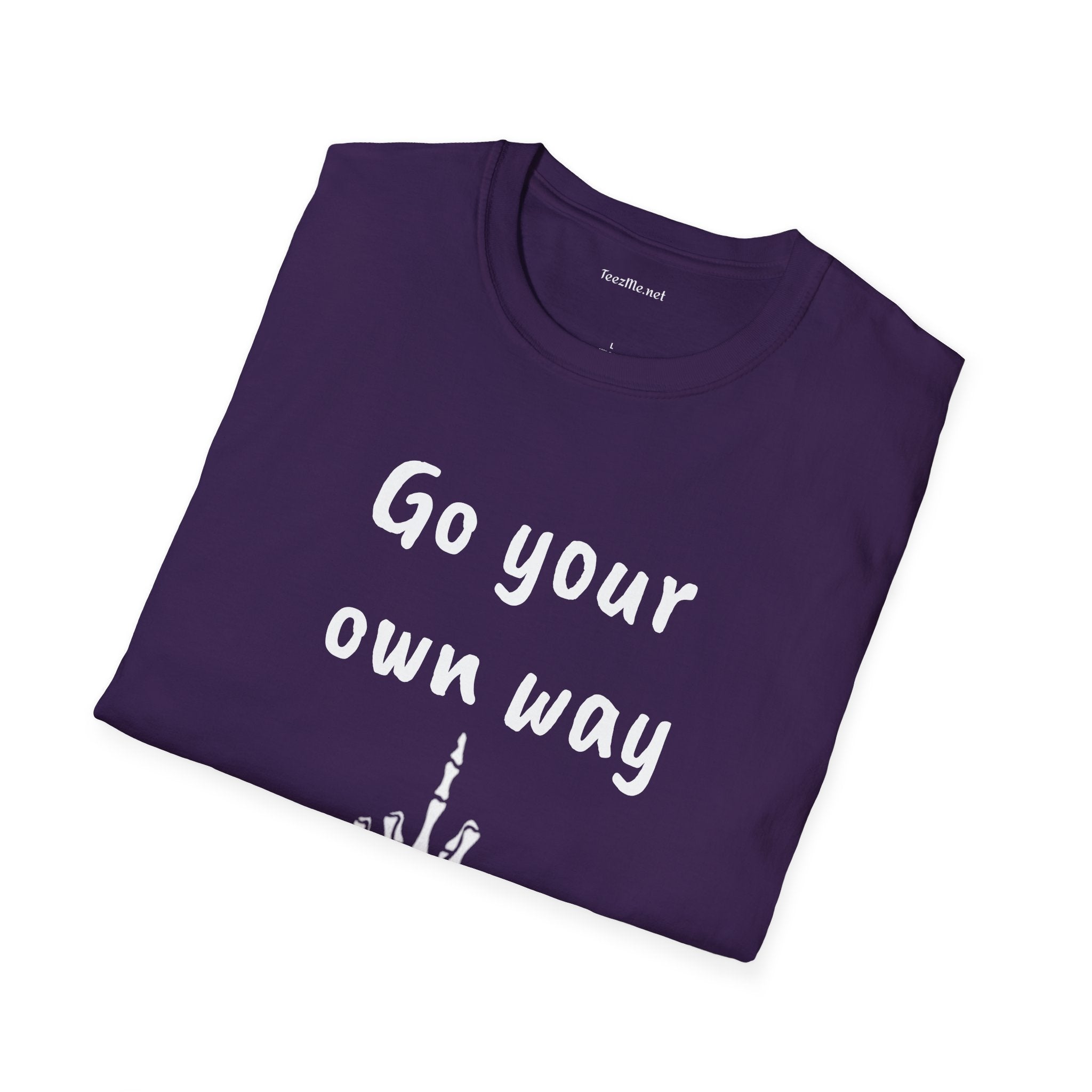 Go your own way - Unisex Softstyle T-Shirt 100% Cotton Graphic