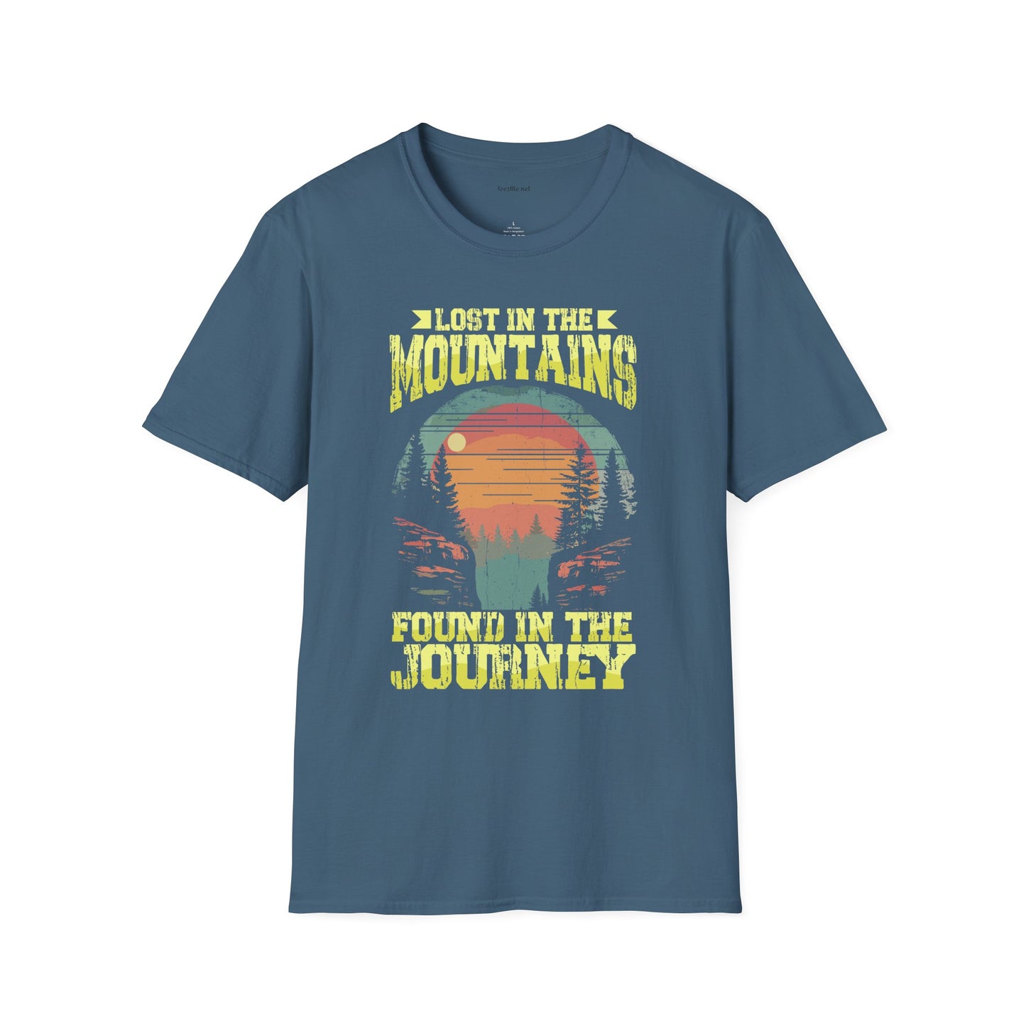 Lost in the Mountain - Unisex Softstyle T-Shirt 100% Cotton Graphic