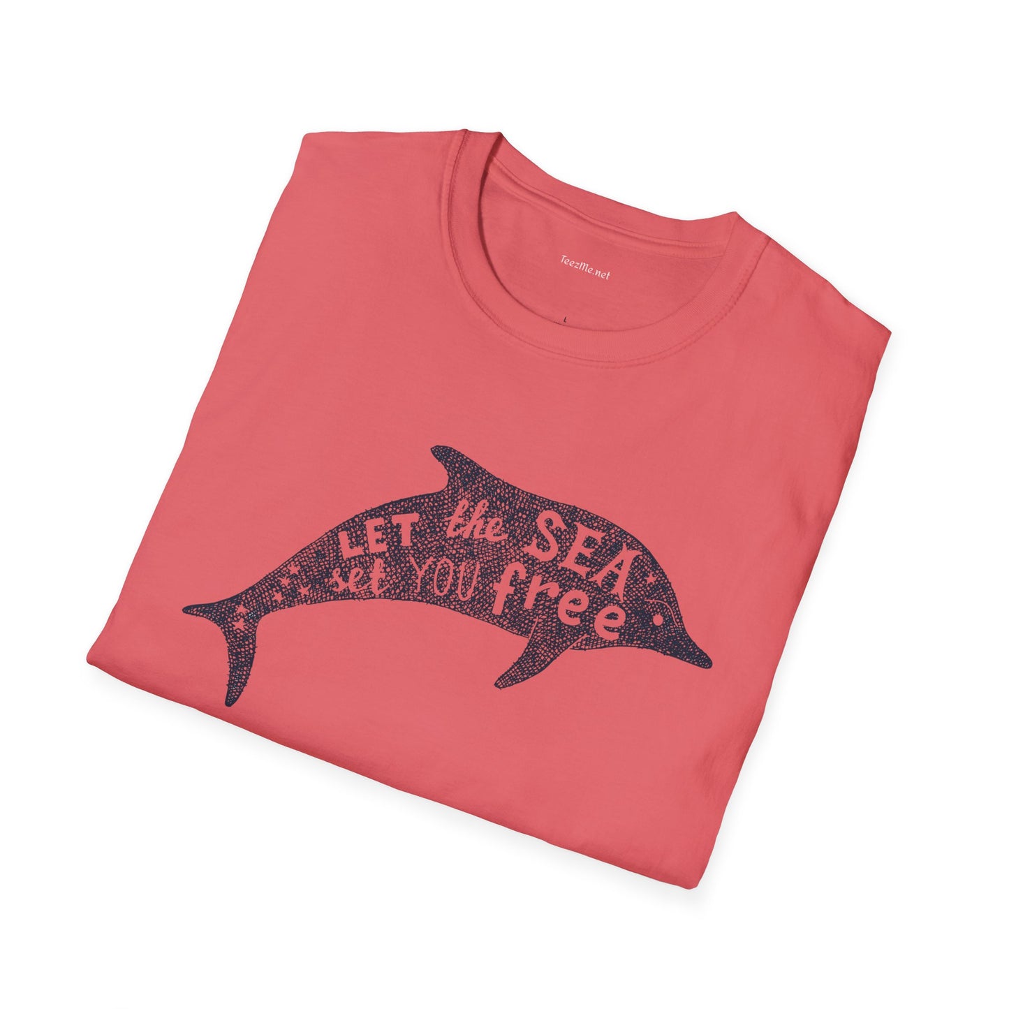 Let the sea - Unisex Softstyle T-Shirt 100% Cotton Graphic