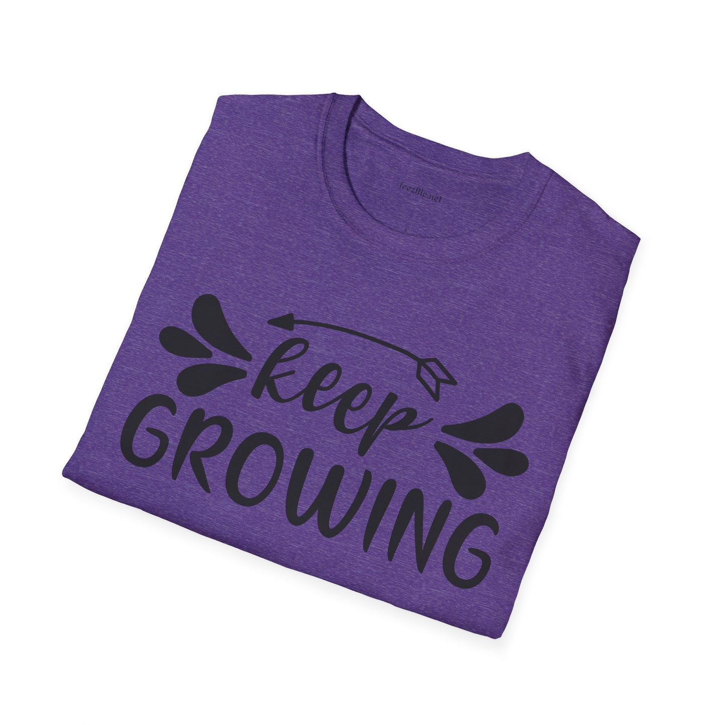 Keep Growing 03 Unisex Soft Style T-Shirt 100% Cotton Graphic
