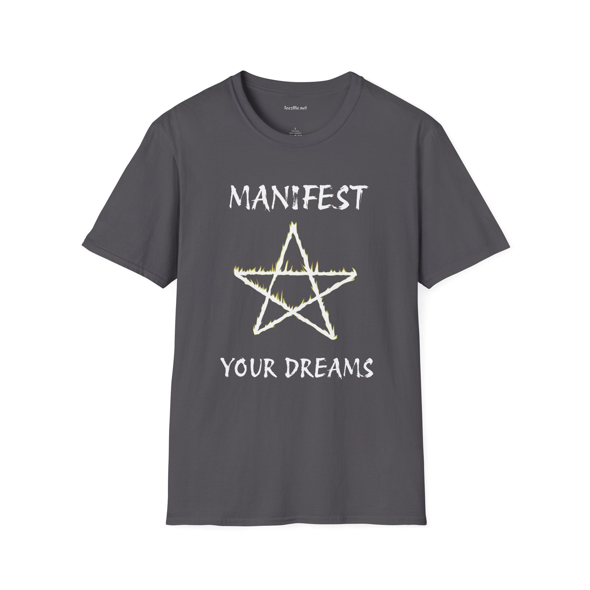 Manifest Your Dreams with Star - Unisex Softstyle T-Shirt 100% Cotton Graphic