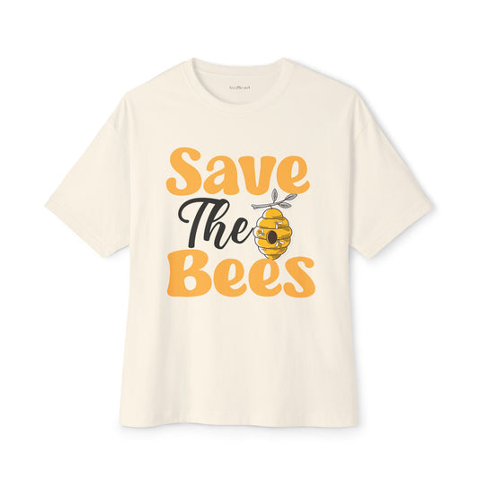 Save the Bees Unisex Oversized Boxy Tee