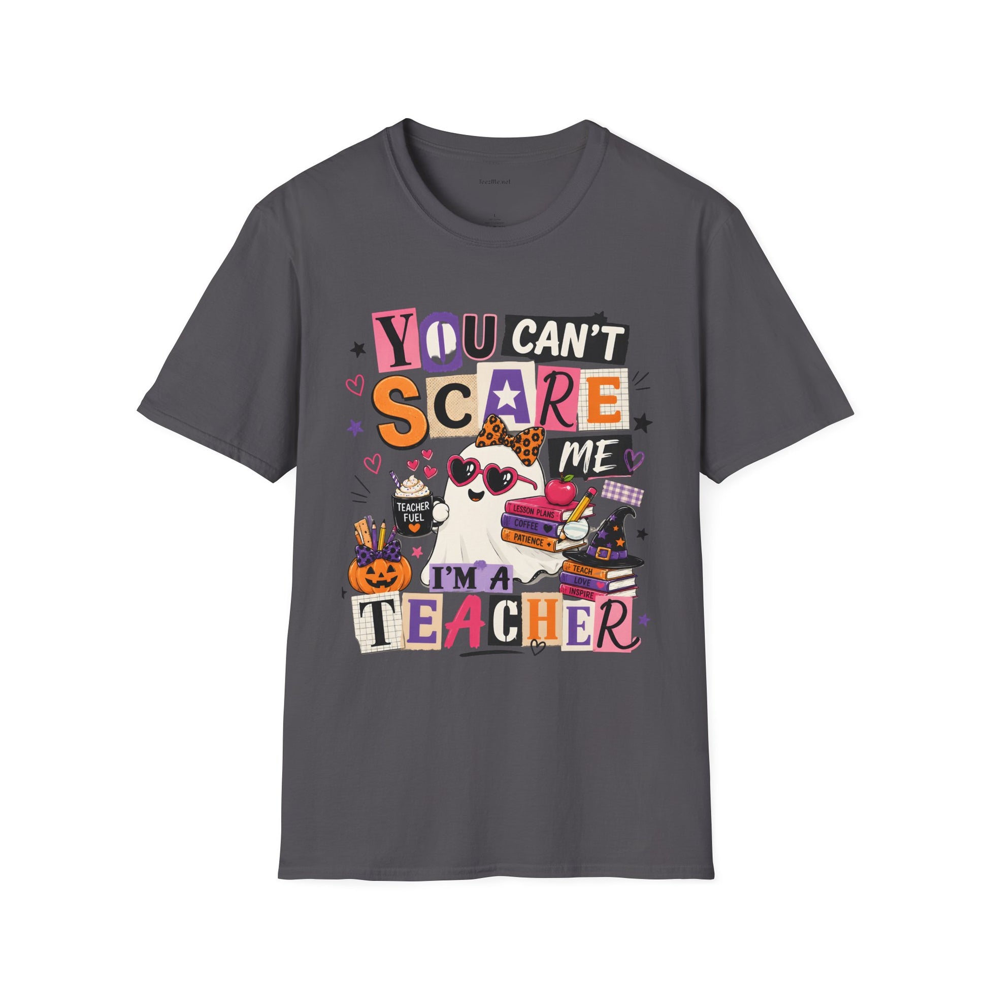 Teacher Halloween T-Shirt - "You Can't Scare Me, I'm a Teacher" Tee