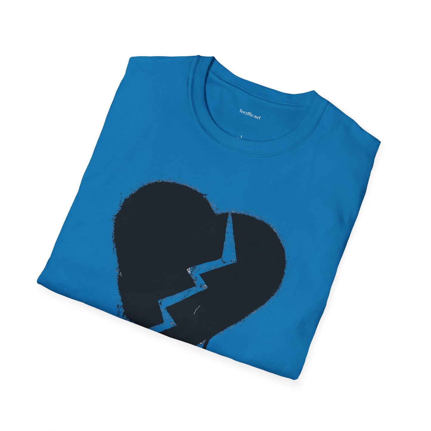Broken Heart  - Unisex Softstyle T-Shirt 100% Cotton Graphic