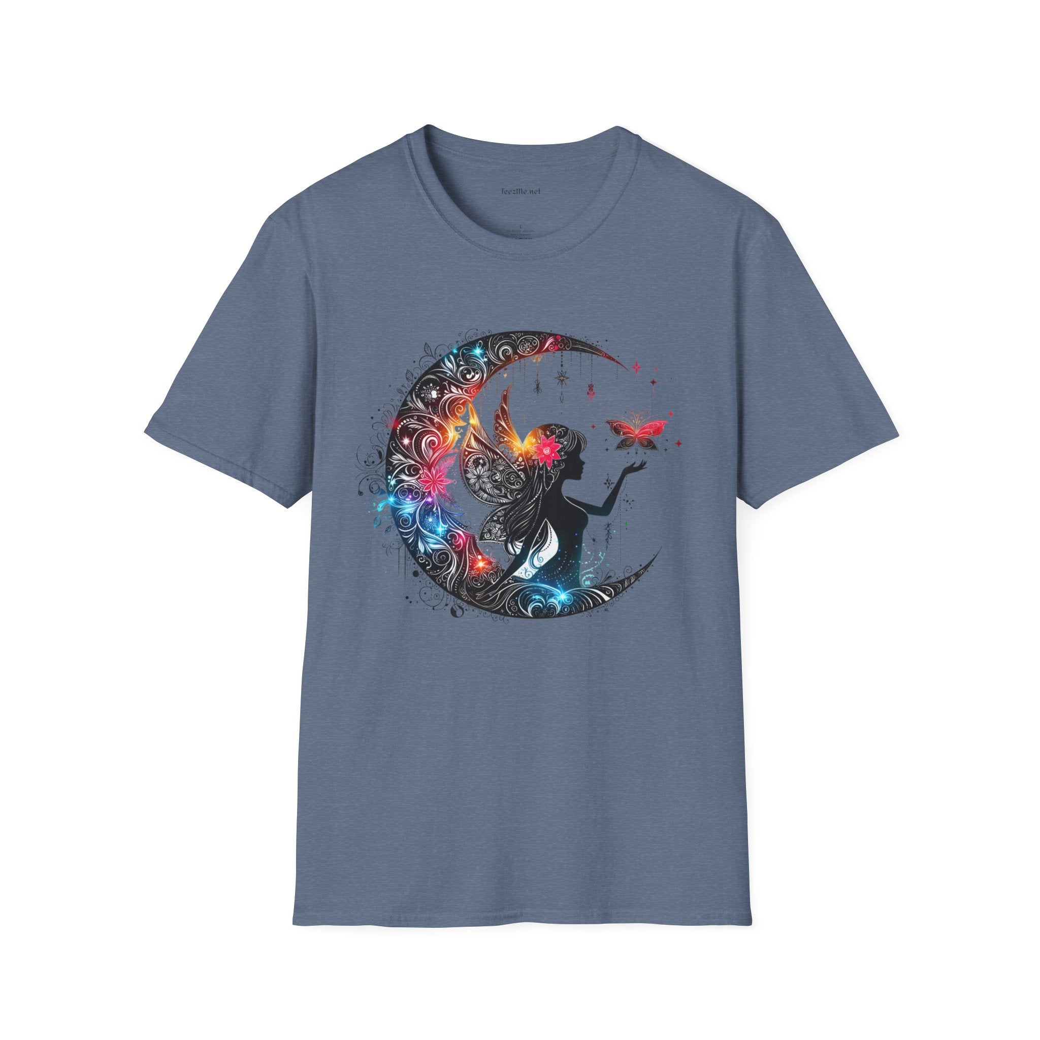 Moon Fairy 03 Unisex Soft Style T-Shirt 100% Cotton Graphic