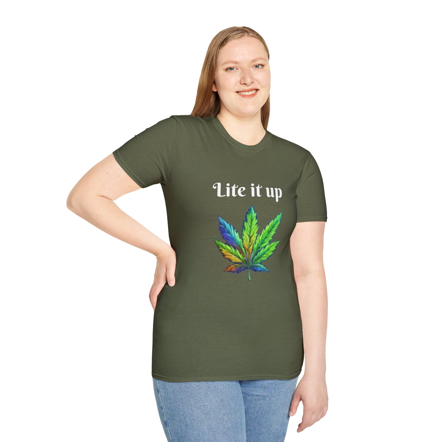 Lite it up - Unisex Softstyle T-Shirt 100% Cotton Graphic