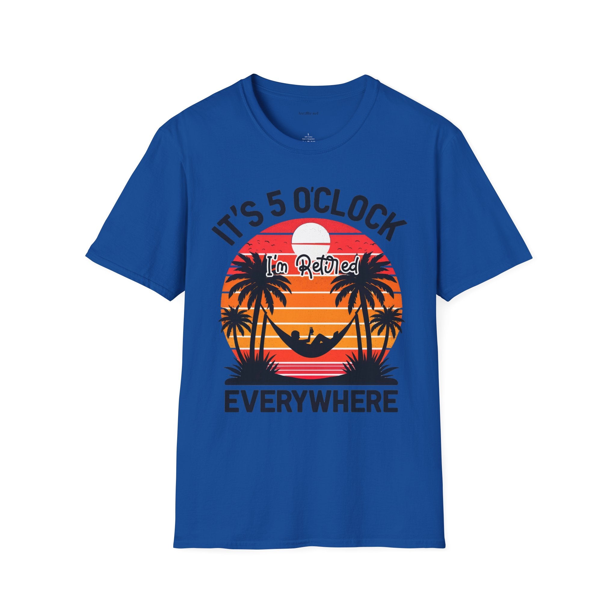 Retired - It's 5 - Unisex Softstyle T-Shirt 100% Cotton Graphic