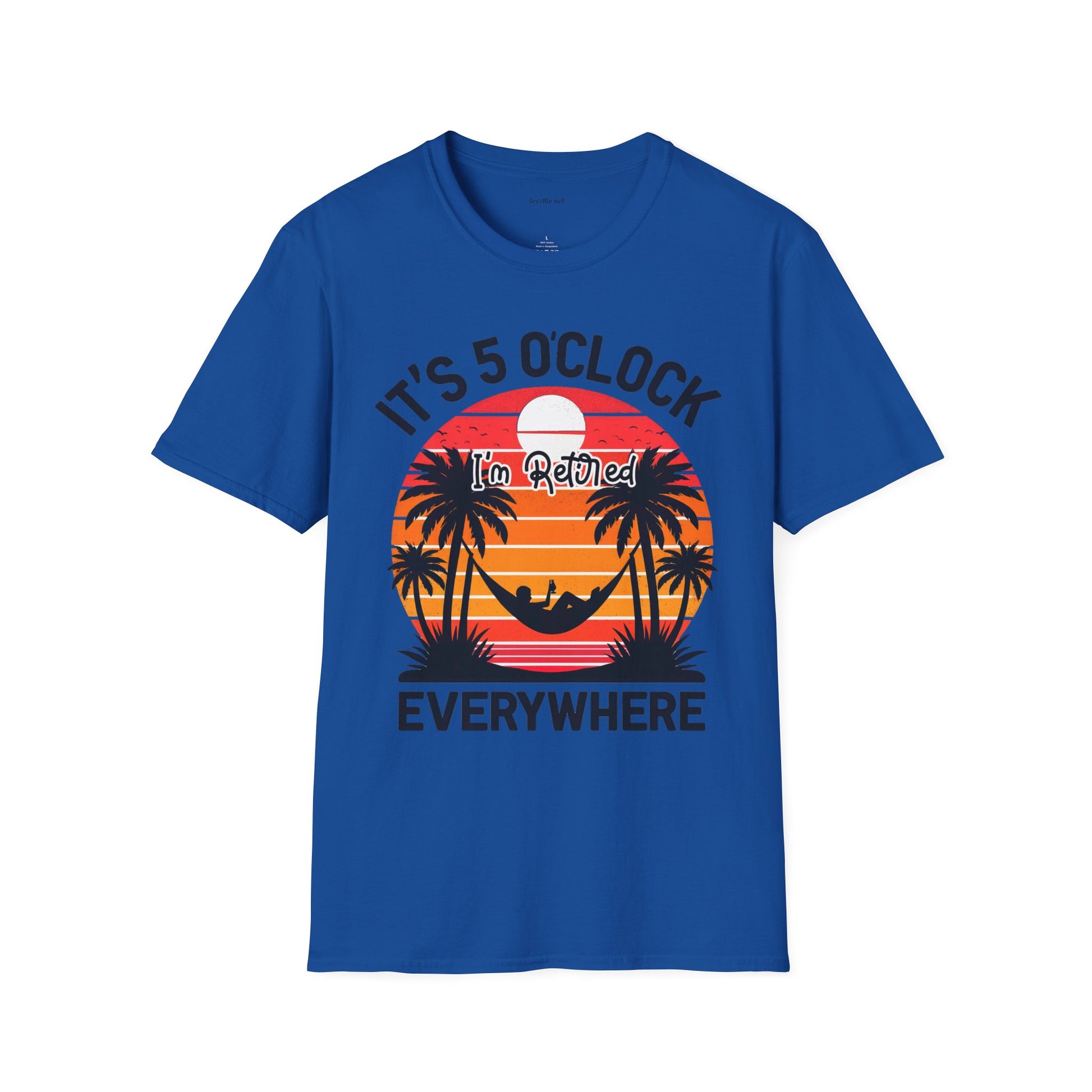 Retired - It's 5 - Unisex Softstyle T-Shirt 100% Cotton Graphic