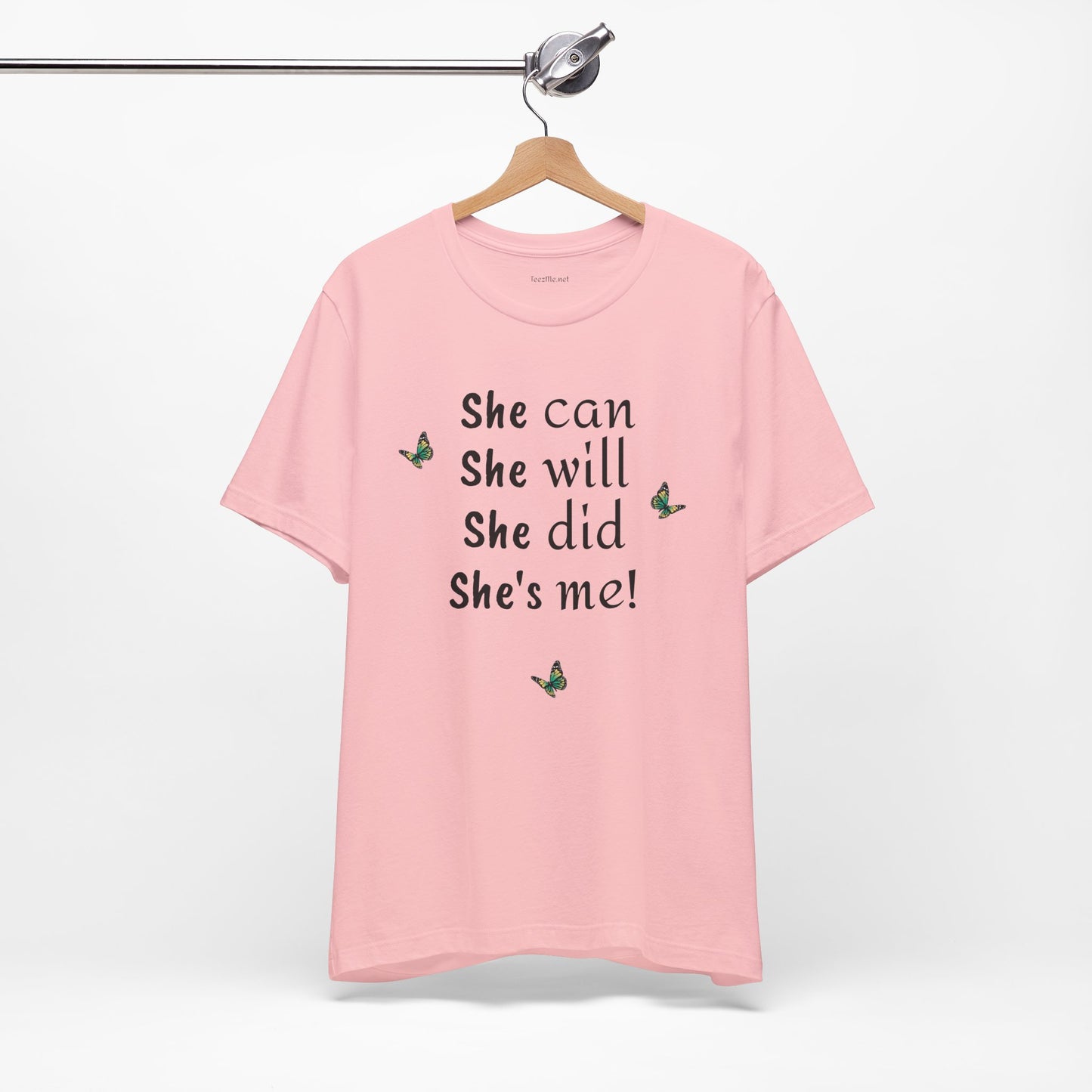 She can - will - did - Unisex Jersey Short Sleeve Tee