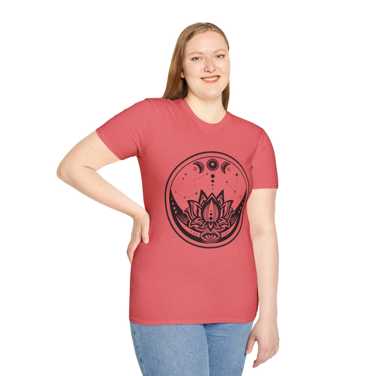 Moon Phase - Unisex Softstyle T-Shirt 100% Cotton Graphic