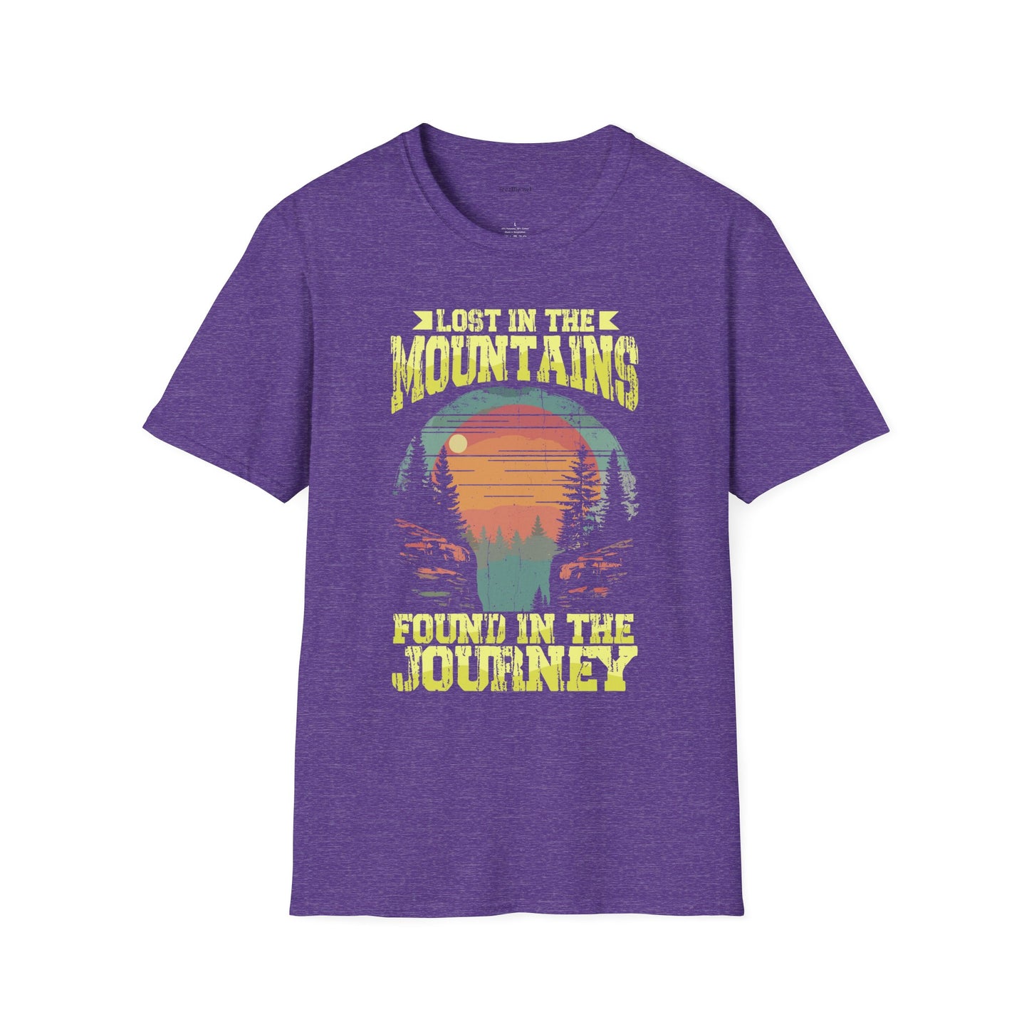 Lost in the Mountain - Unisex Softstyle T-Shirt 100% Cotton Graphic