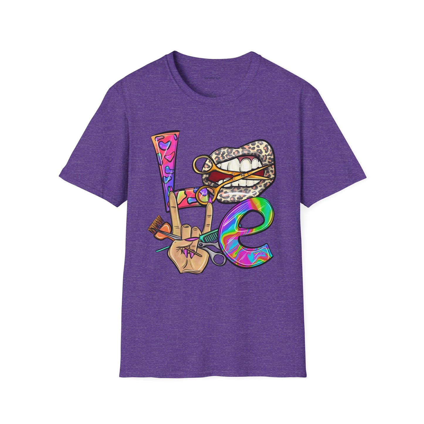 Hairstylist Love Unisex Softstyle T-Shirt 100% Cotton Graphic