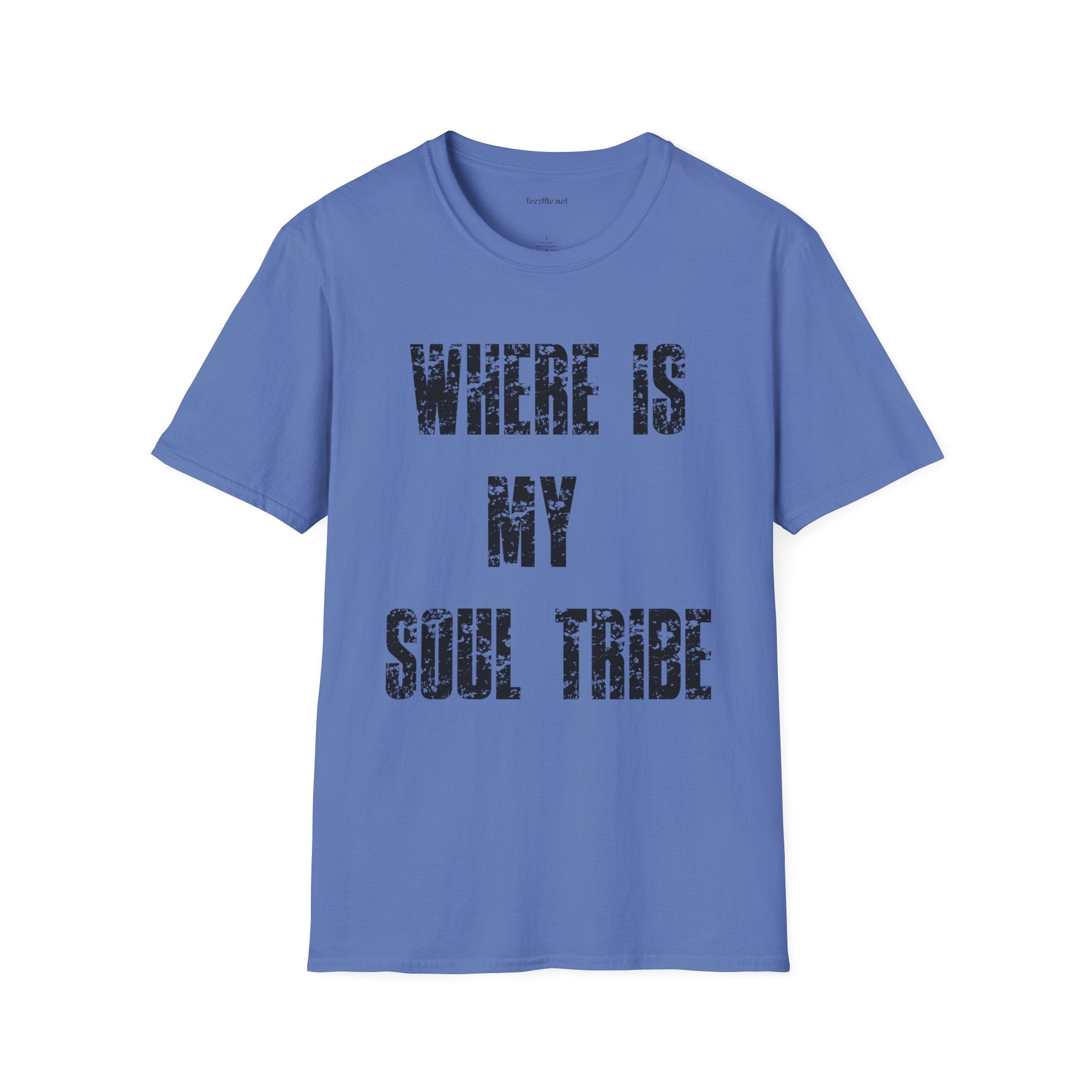 Where Is My Soul Tribe (Grunge) Unisex Soft Style T-Shirt 100% Cotton Graphic