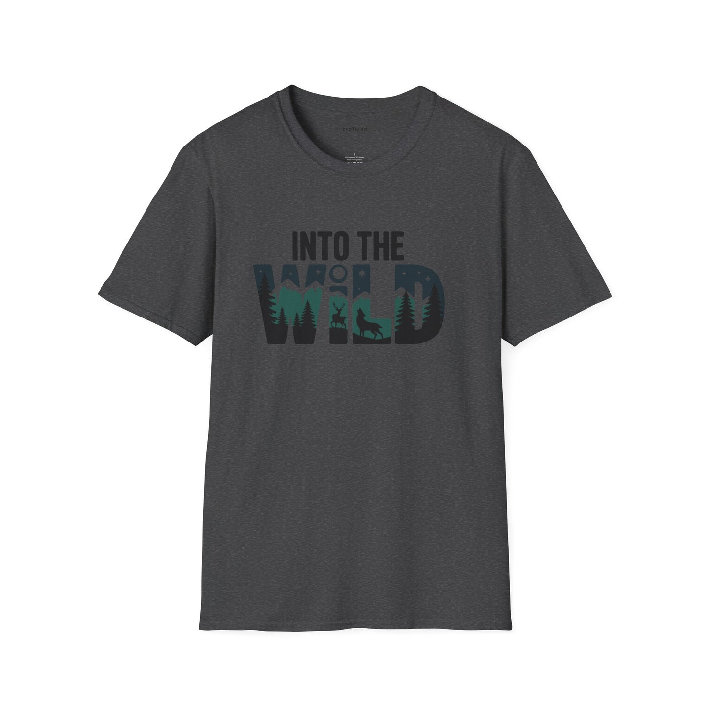 Into the WILD Unisex Softstyle T-Shirt 100% Cotton Graphic