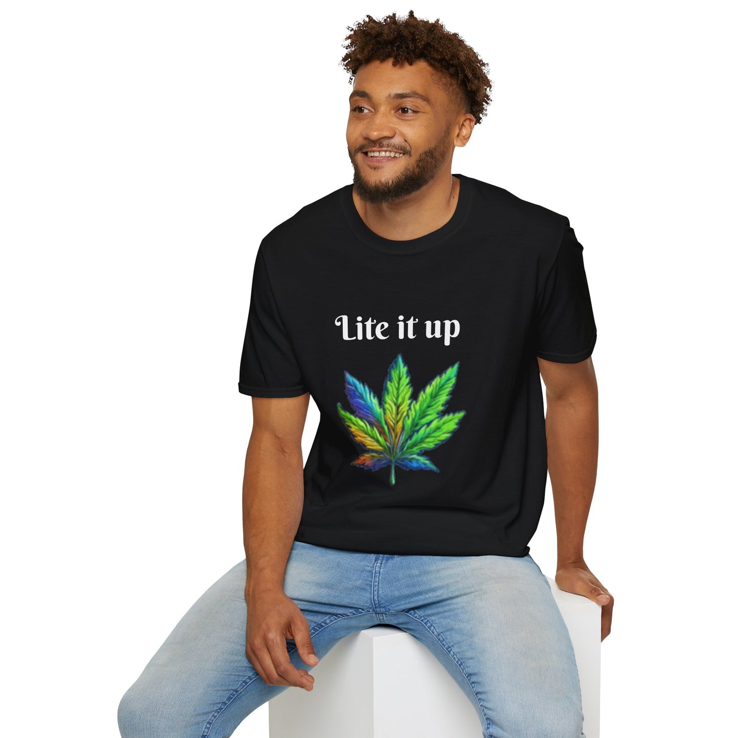 Lite it up - Unisex Softstyle T-Shirt 100% Cotton Graphic