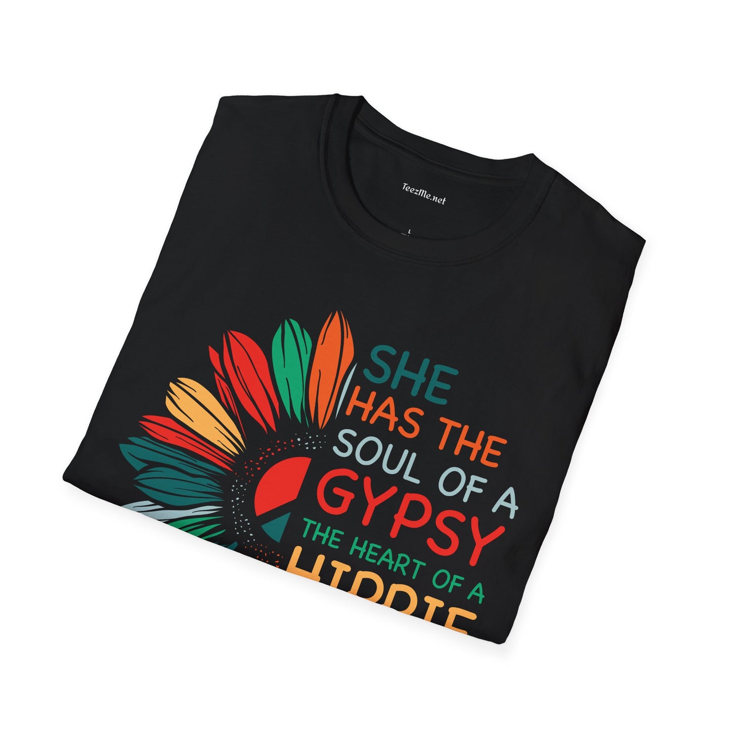 She has the Soul of a Gypsy Unisex Softstyle T-Shirt 100% Cotton Graphic