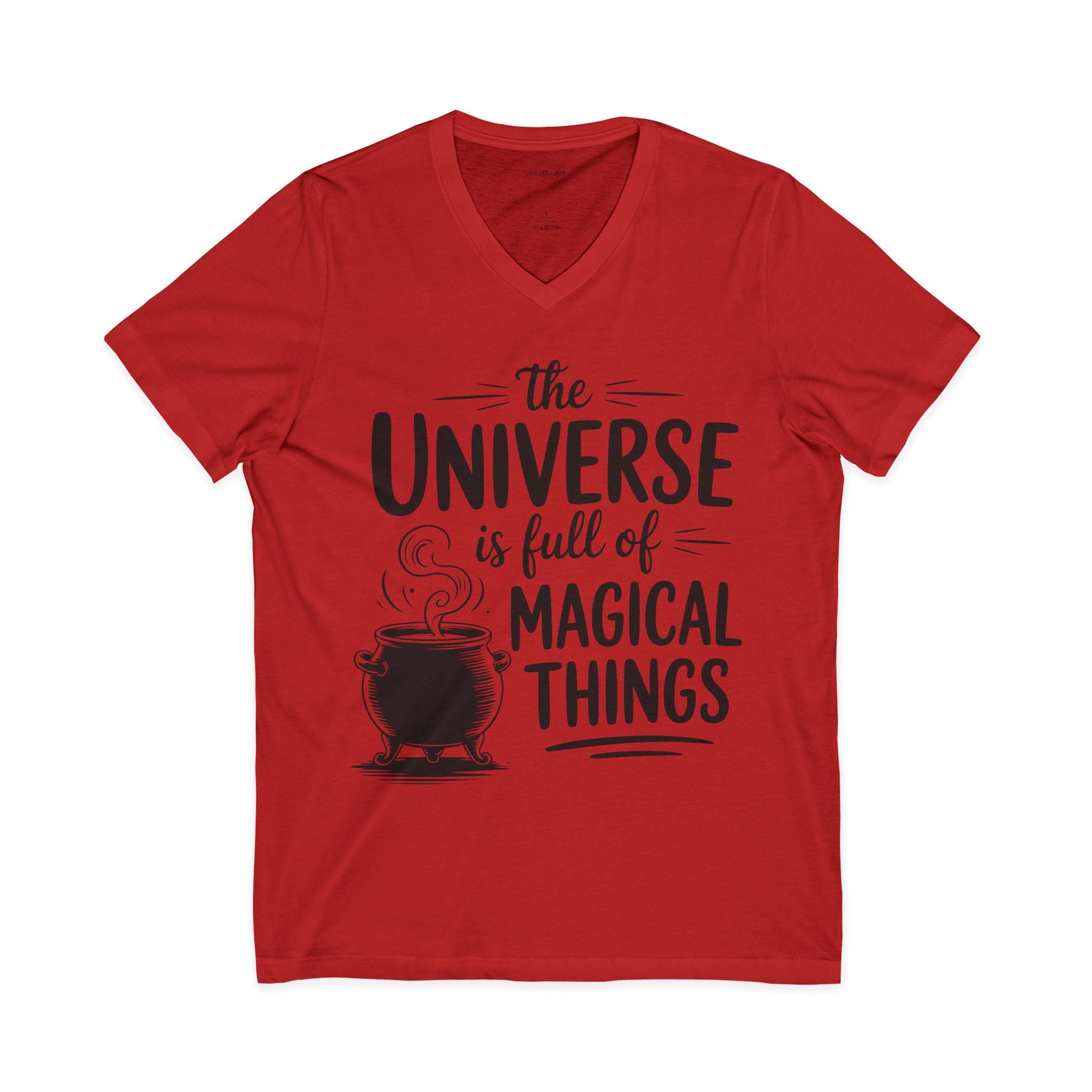 Magical Things V-Neck Tee — "The Universe Is Full of Magical Things"