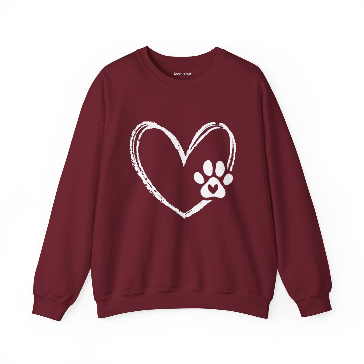 Paw Heart Unisex Heavy Blend™ Crewneck Sweatshirt