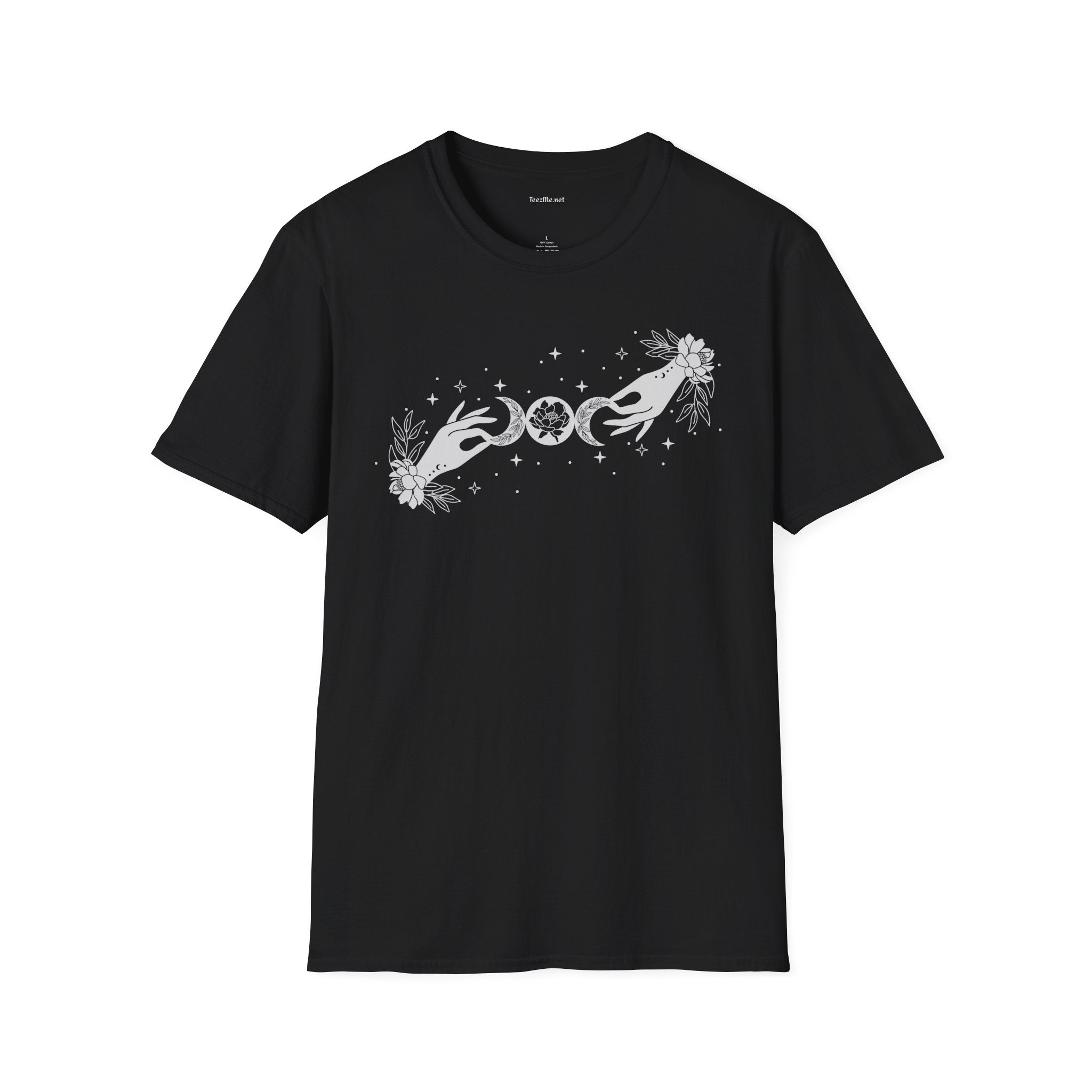 BOHO Mystical Moon - Unisex Softstyle T-Shirt 100% Cotton Graphic