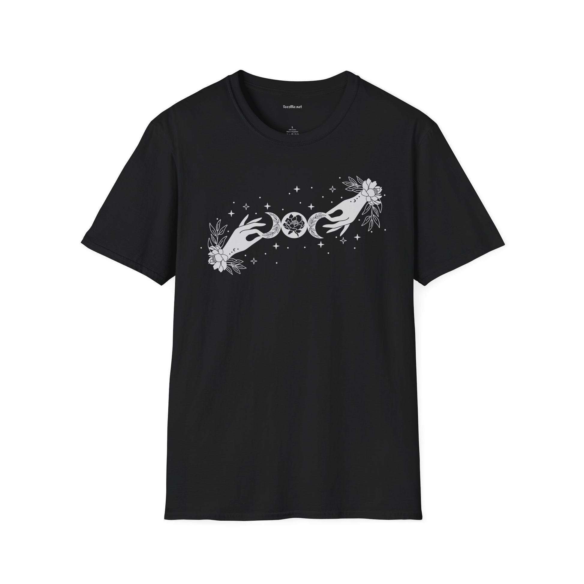 BOHO Mystical Moon - Unisex Softstyle T-Shirt 100% Cotton Graphic