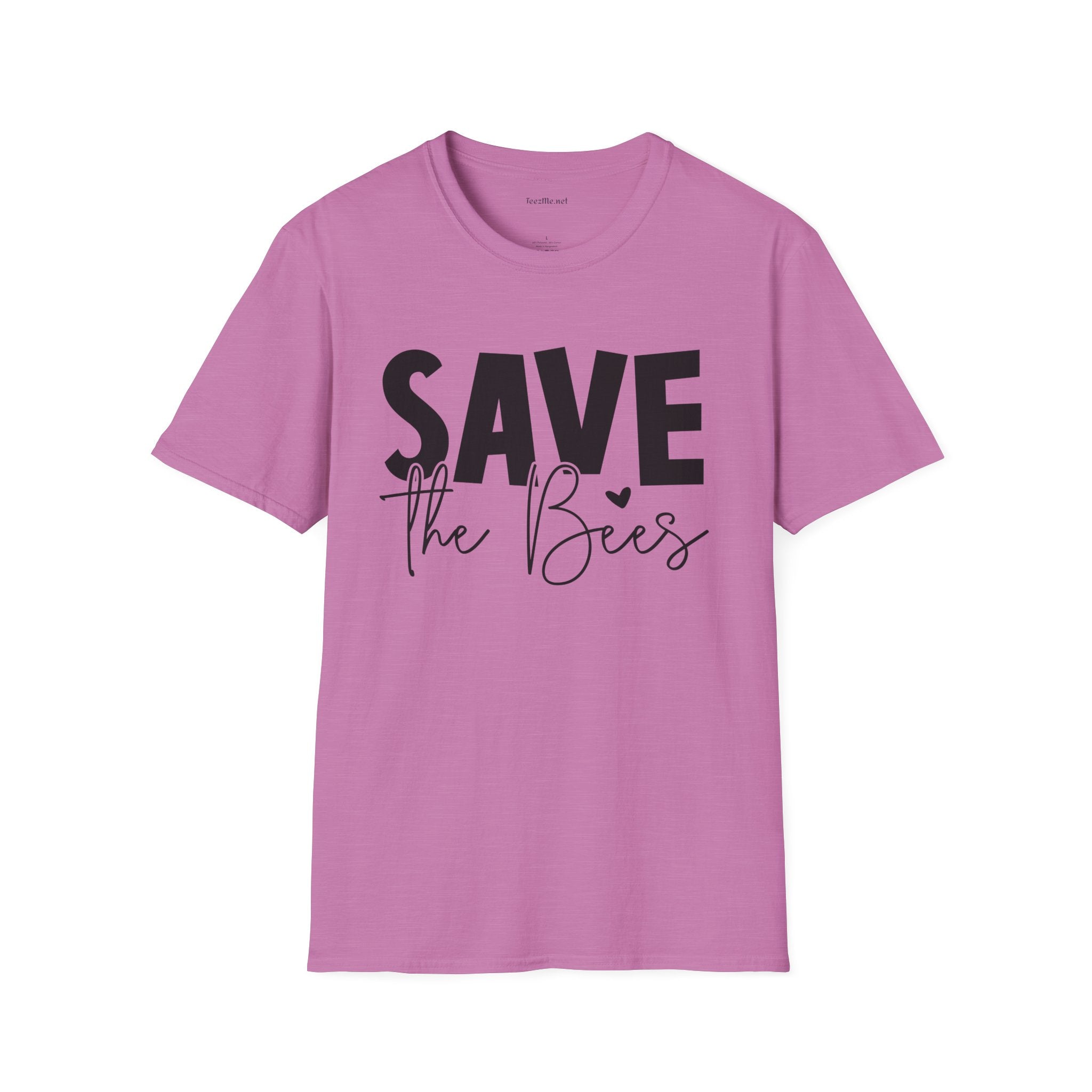 Save The Bees 03 Unisex Soft Style T-Shirt 100% Cotton Graphic