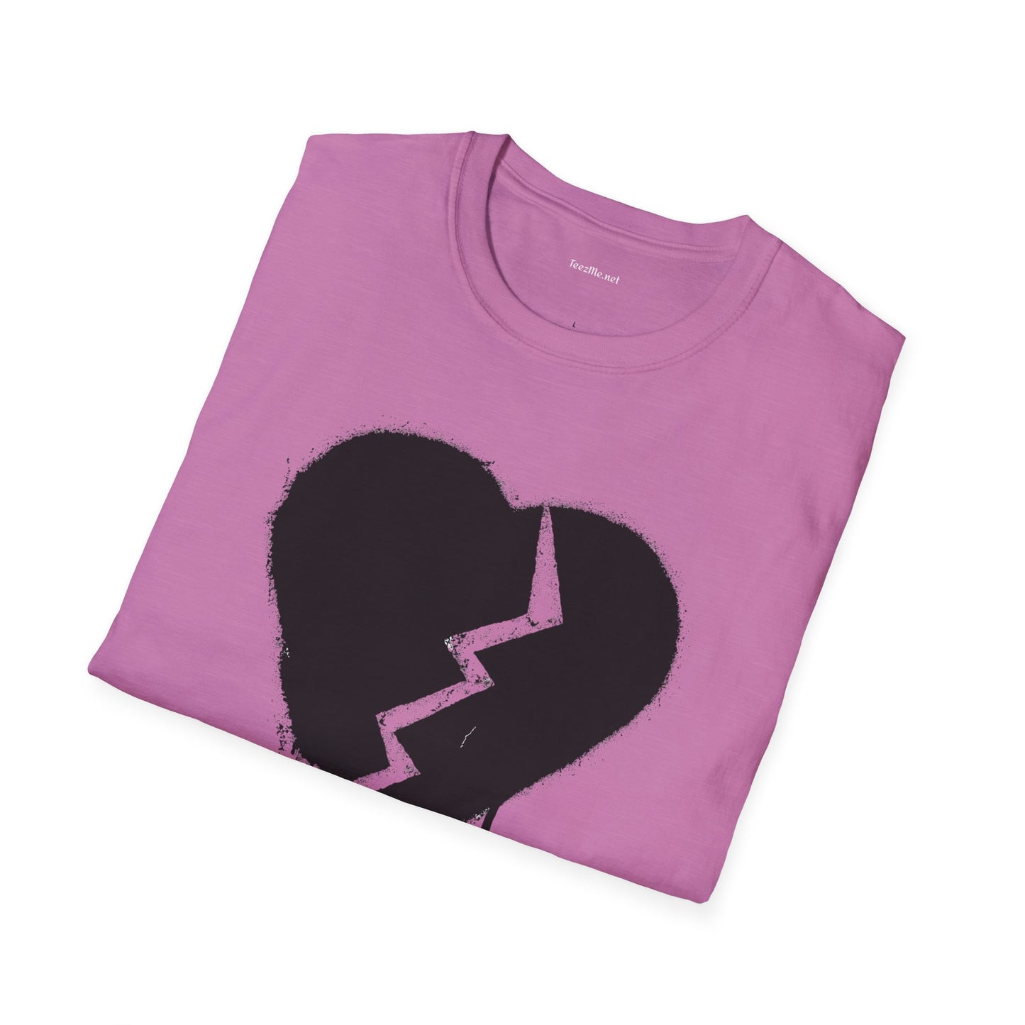 Broken Heart  - Unisex Softstyle T-Shirt 100% Cotton Graphic