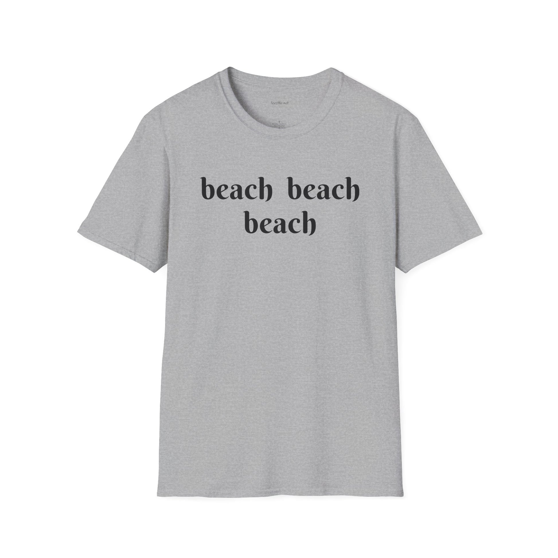 beach beach beach - Unisex Softstyle T-Shirt 100% Cotton Graphic