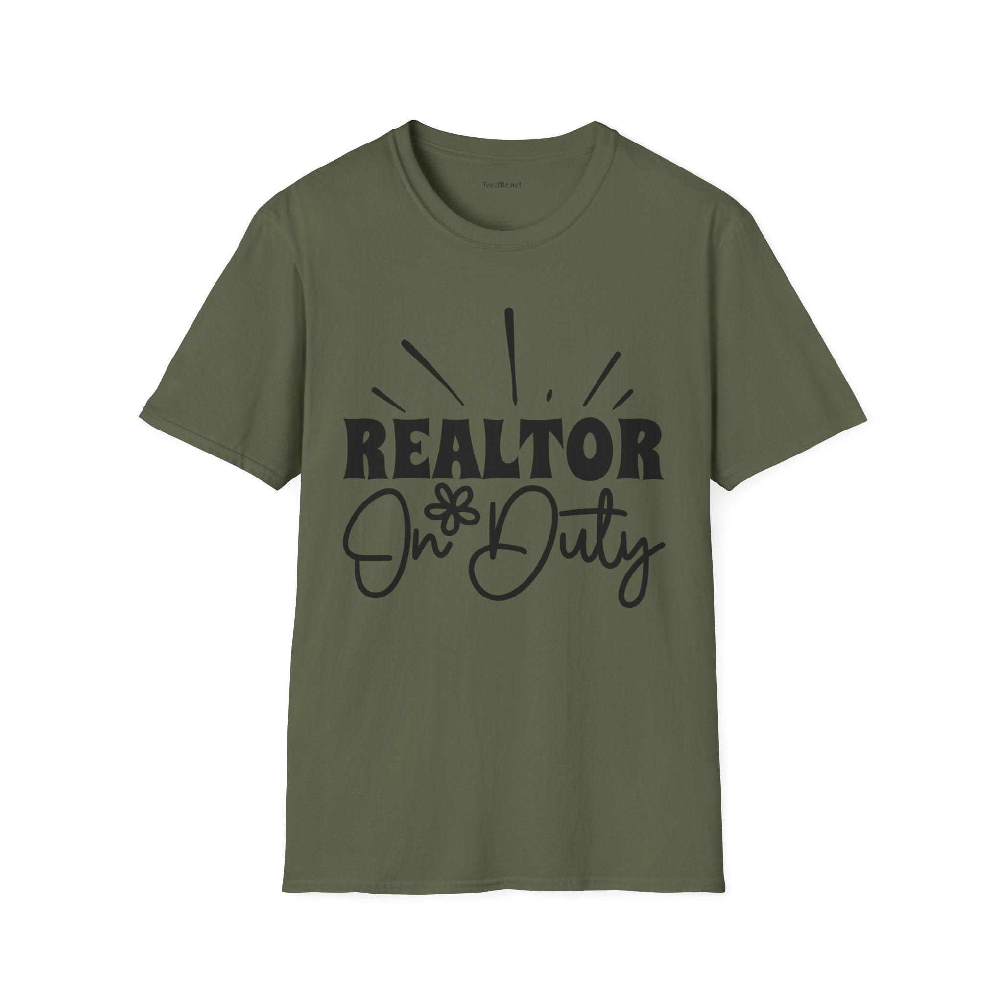 REALTOR On Duty Unisex Soft Style T-Shirt 100% Cotton Graphic