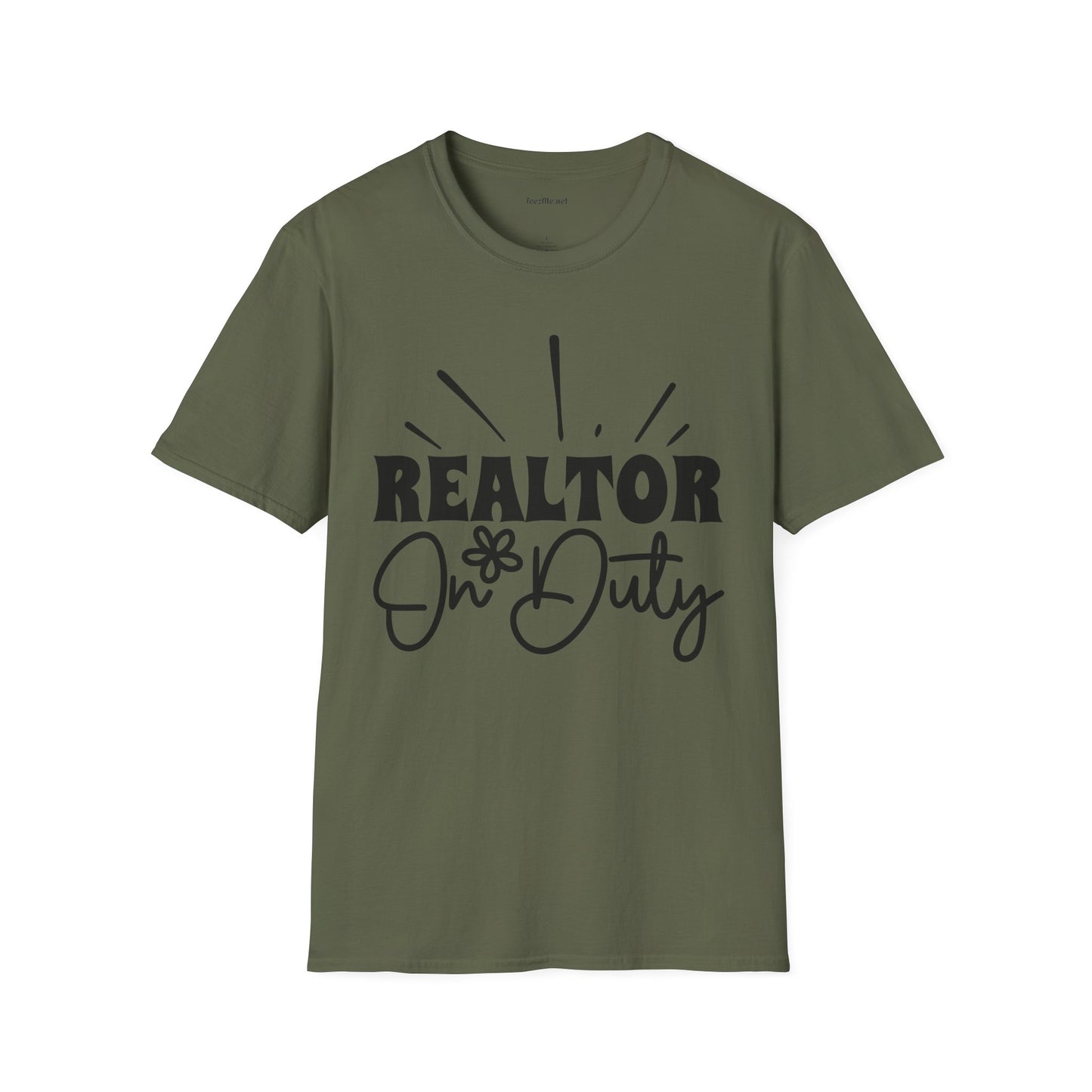 REALTOR On Duty Unisex Soft Style T-Shirt 100% Cotton Graphic