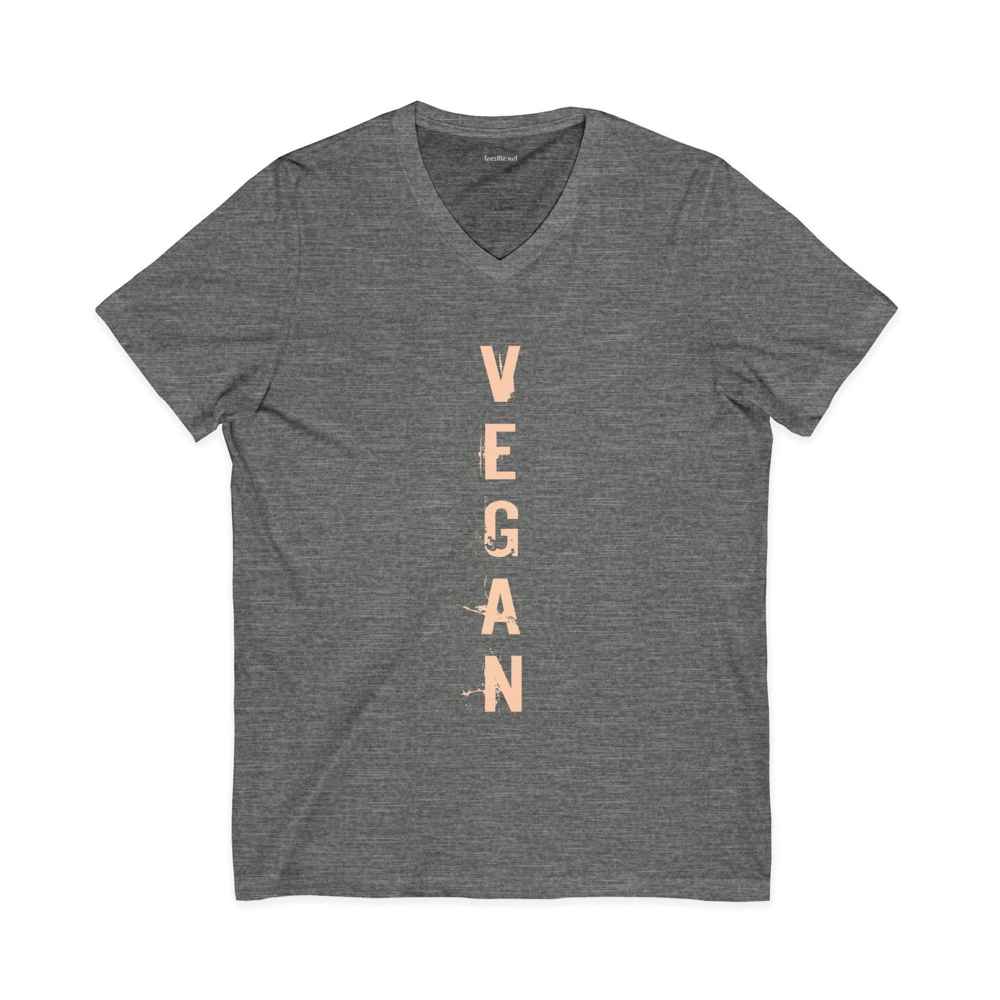 VEGAN Unisex Jersey Short Sleeve V-Neck Tee