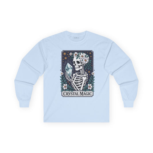 Crystal Magic Skeleton Unisex Ultra Cotton Long Sleeve Tee