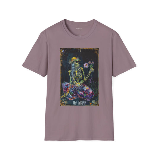 The Hippie Tarot Card Unisex Softstyle T-Shirt 100% Cotton Graphic