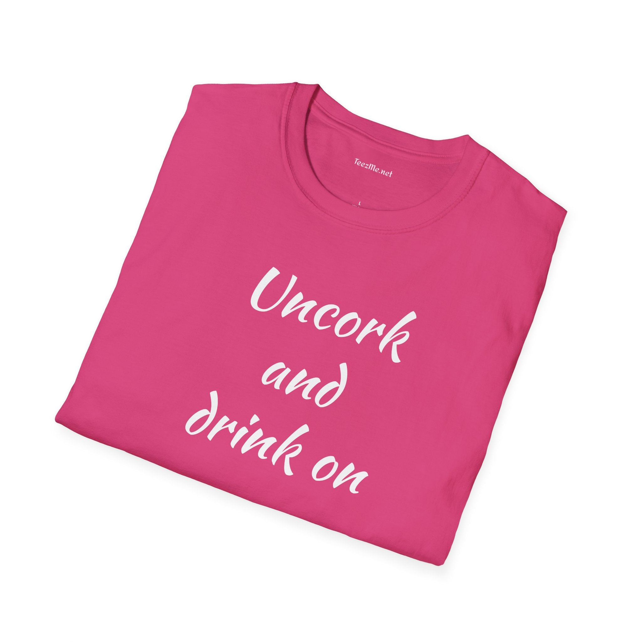 Uncork - Unisex Softstyle T-Shirt 100% Cotton Graphic