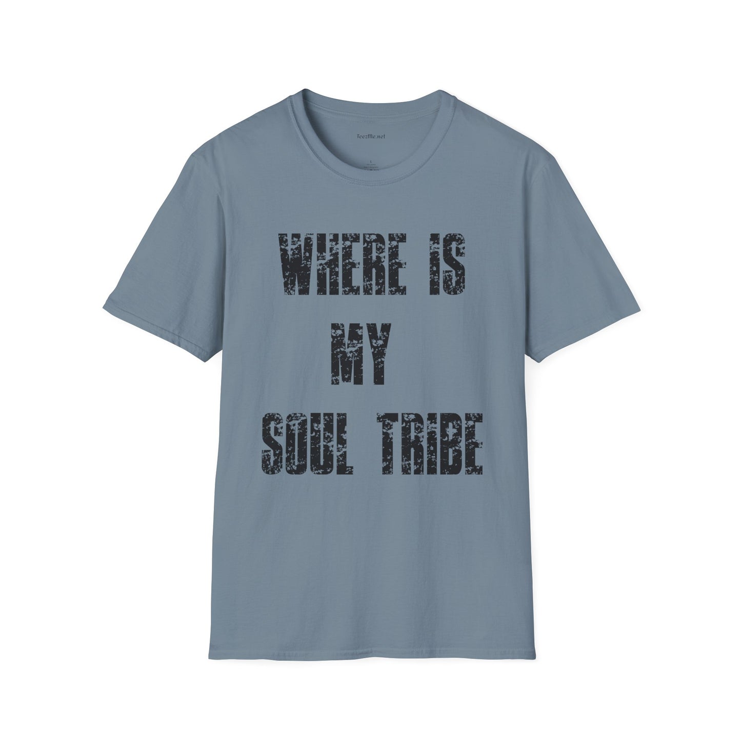 Where Is My Soul Tribe (Grunge) Unisex Soft Style T-Shirt 100% Cotton Graphic