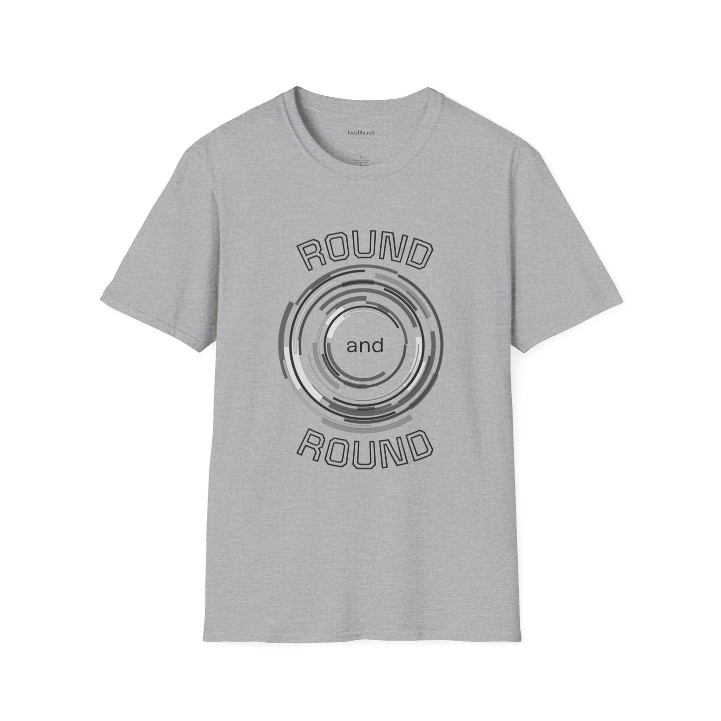 Round and Round - Unisex Softstyle T-Shirt 100% Cotton Graphic