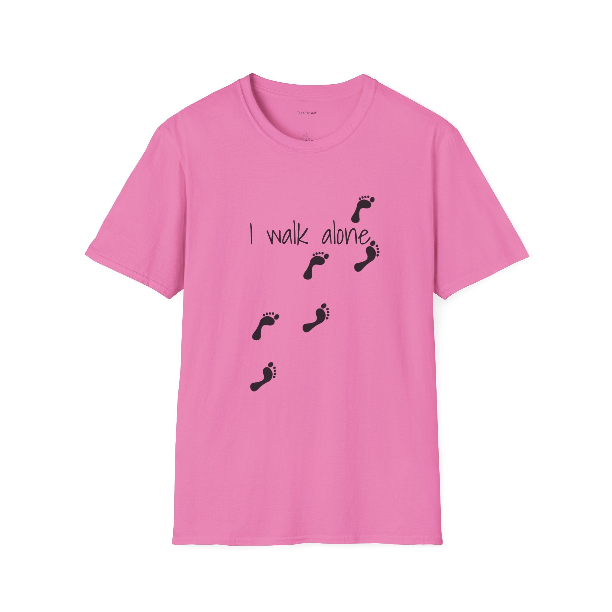I walk alone - Unisex Softstyle T-Shirt 100% Cotton Graphic