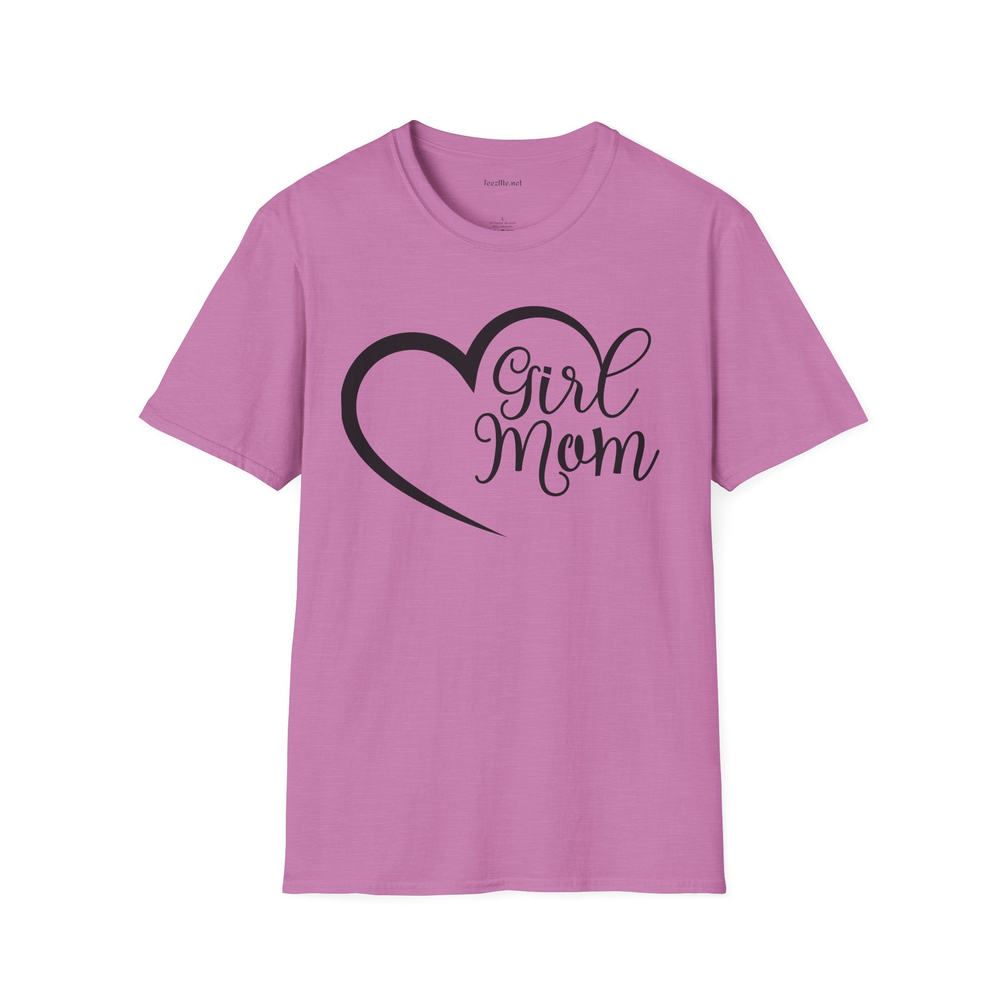 Girl Mom 01 Unisex SoftStyle T-Shirt 100% Cotton Graphic