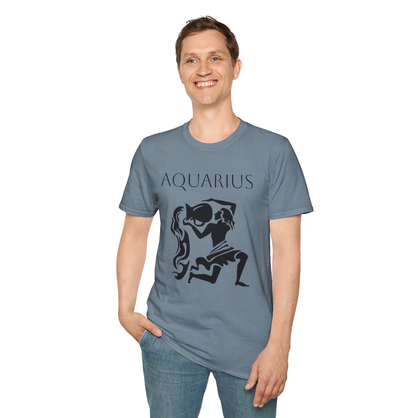 AQUARIUS - Unisex Softstyle T-Shirt 100% Cotton Graphic