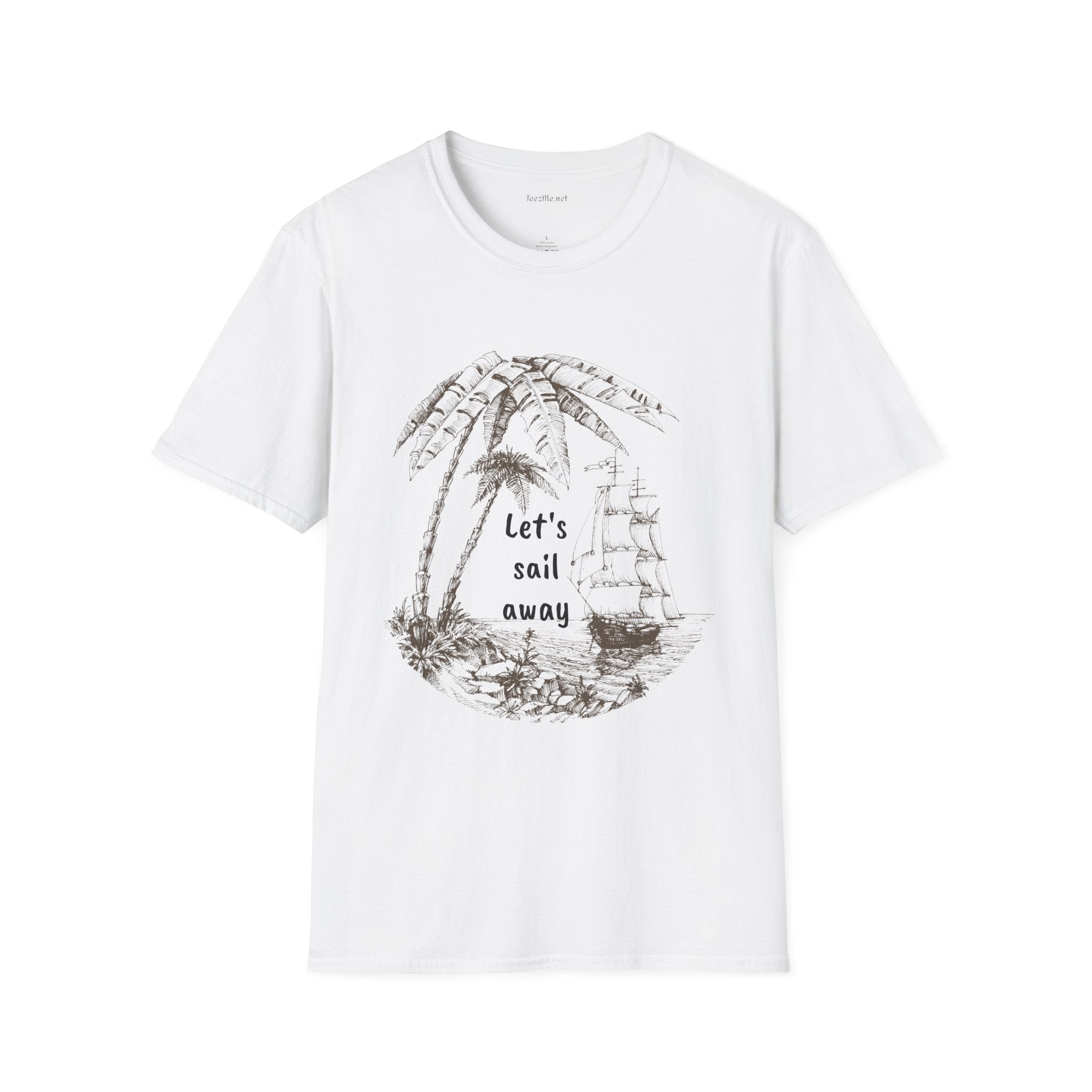 Let's sail away - Unisex Softstyle T-Shirt 100% Cotton Graphic