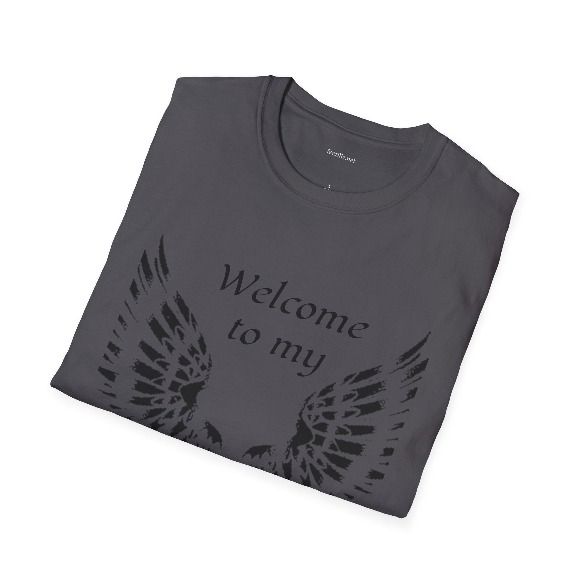 Welcome to my DARKSIDE - Unisex Softstyle T-Shirt 100% Cotton Graphic