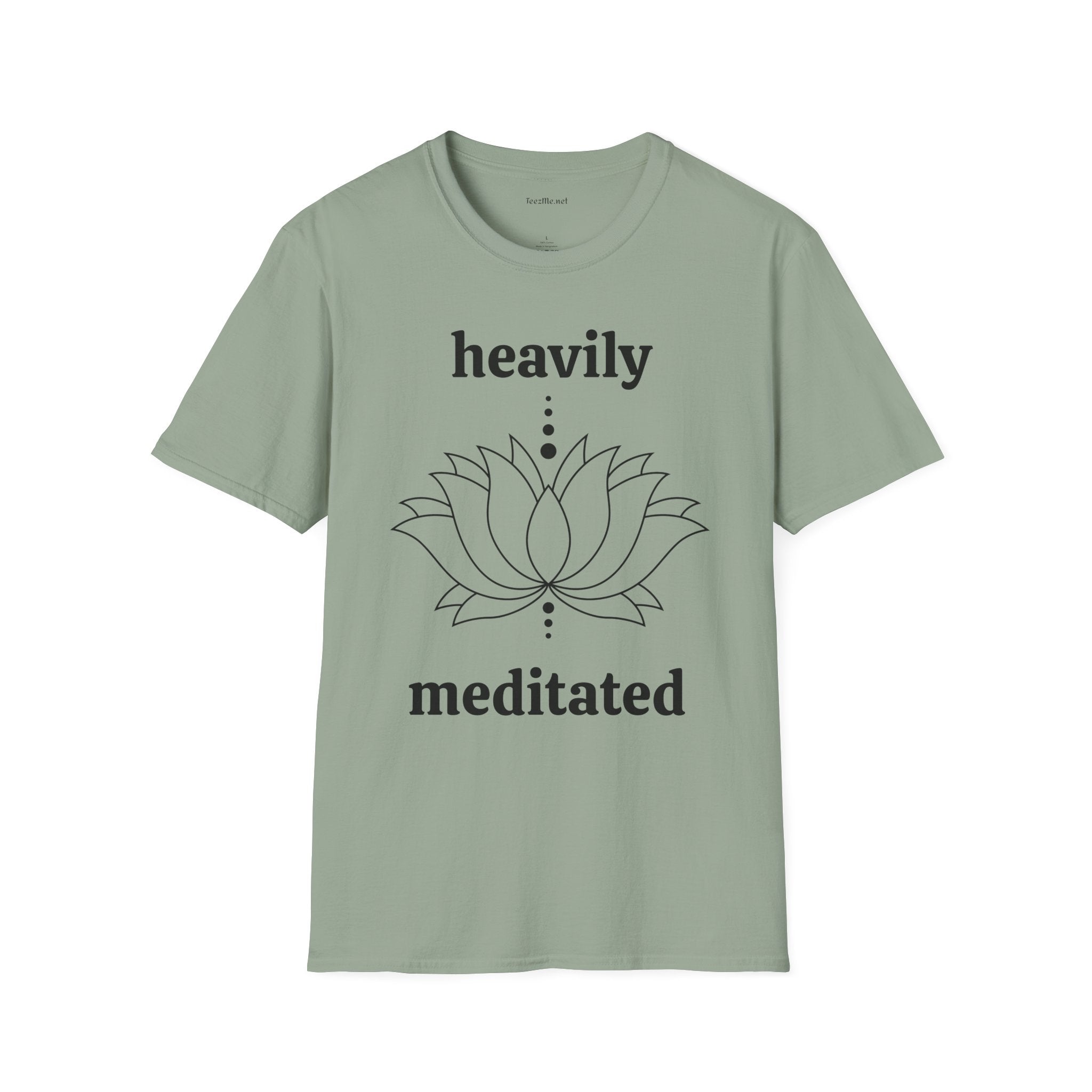 Heavily Meditated - Unisex Softstyle T-Shirt 100% Cotton Graphic