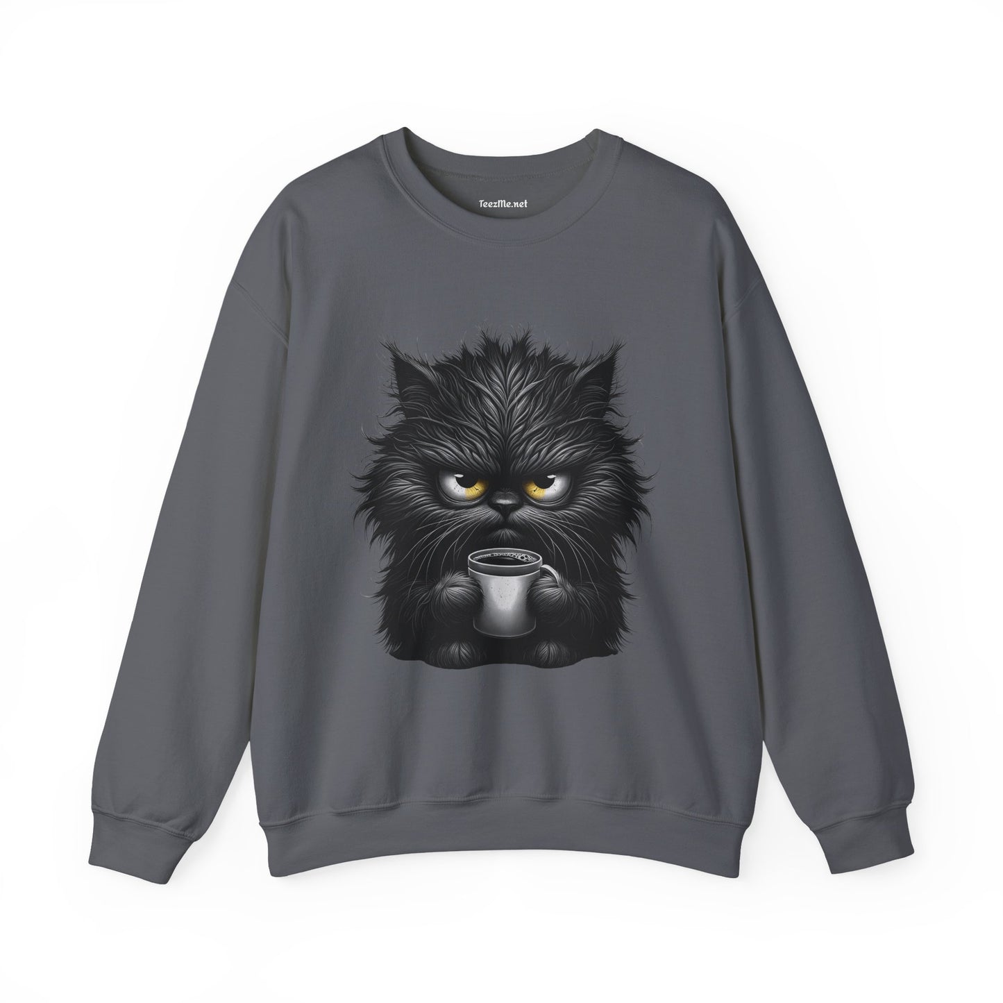 Adorable Grumpy Cat Unisex Heavy Blend™ Crewneck Sweatshirt Graphic