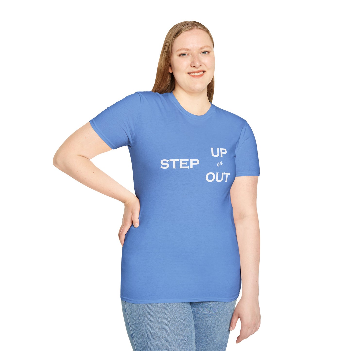 Step Up - Unisex Softstyle T-Shirt 100% Cotton Graphic