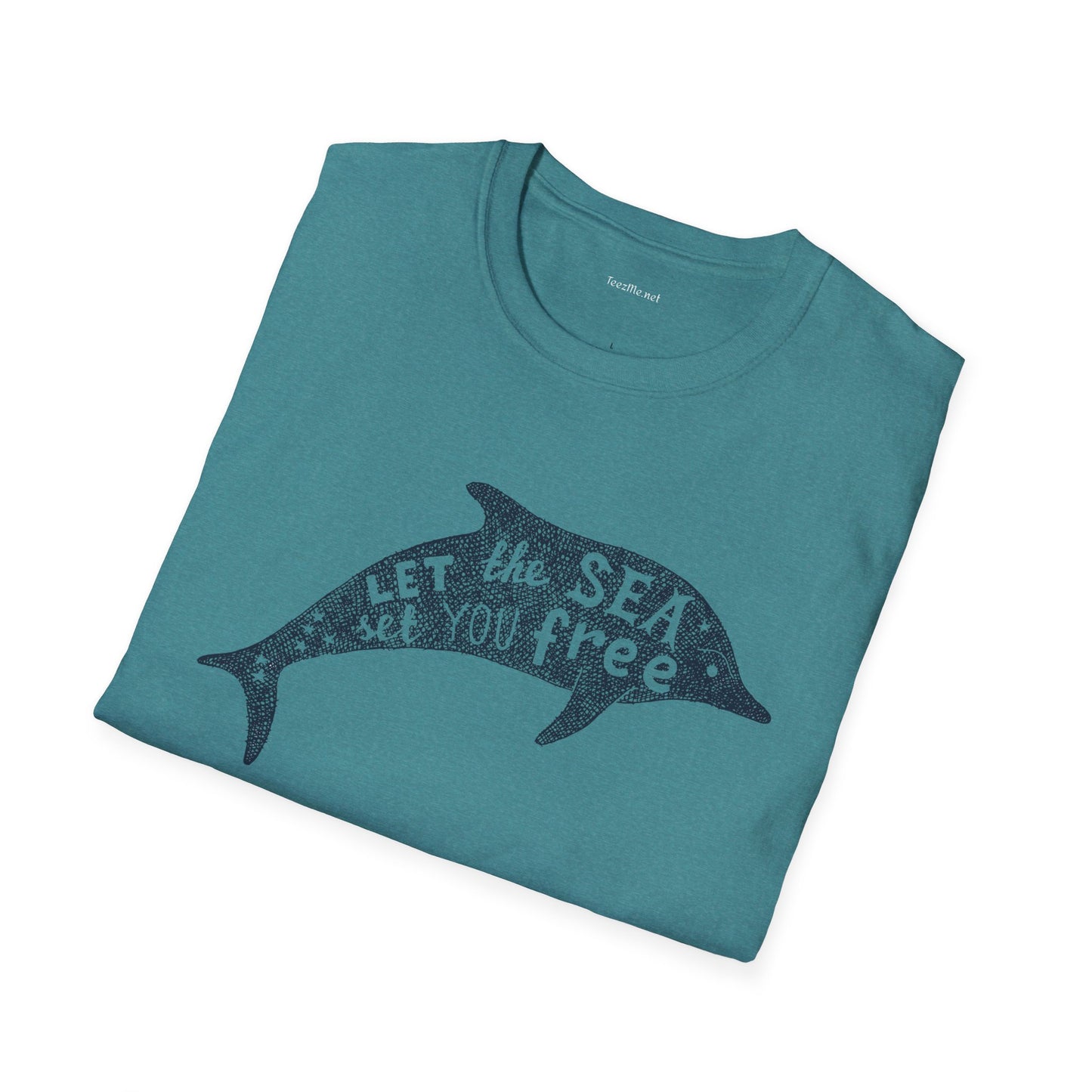Let the sea - Unisex Softstyle T-Shirt 100% Cotton Graphic