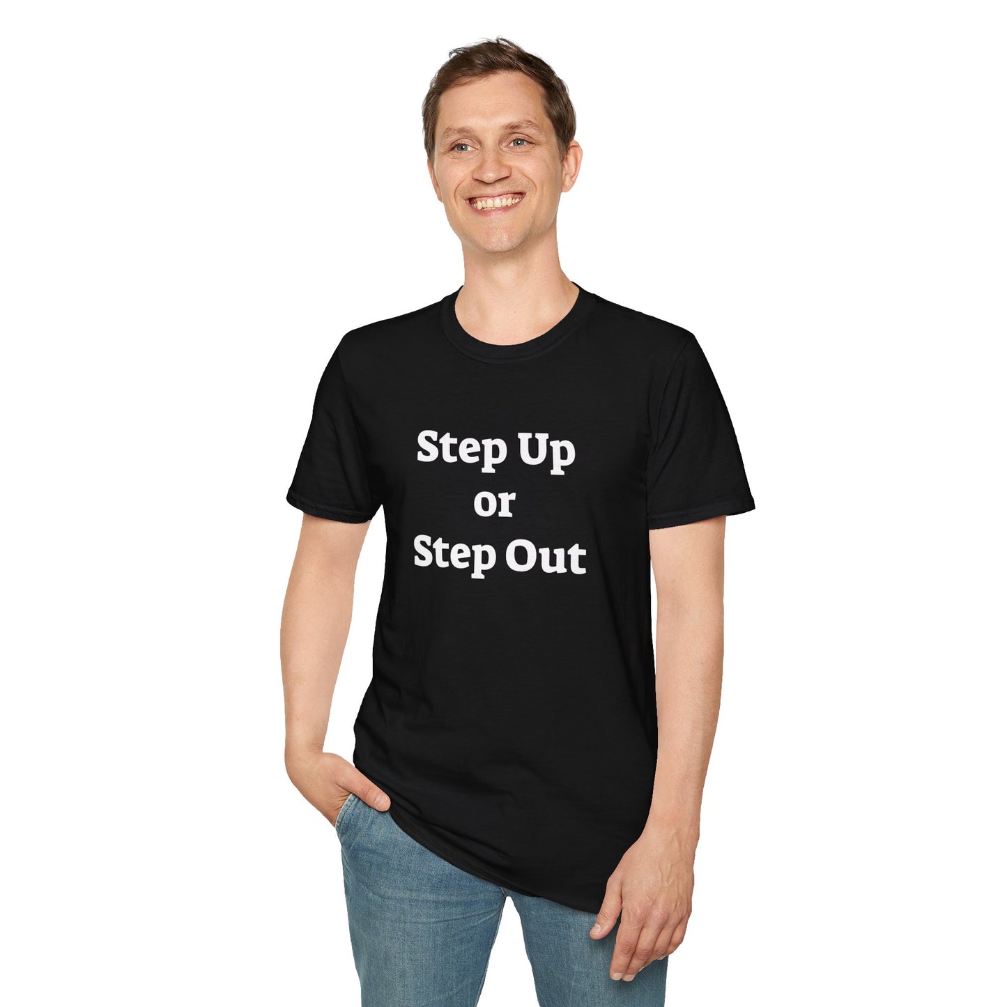 Step Up - Unisex Softstyle T-Shirt 100% Cotton Graphic