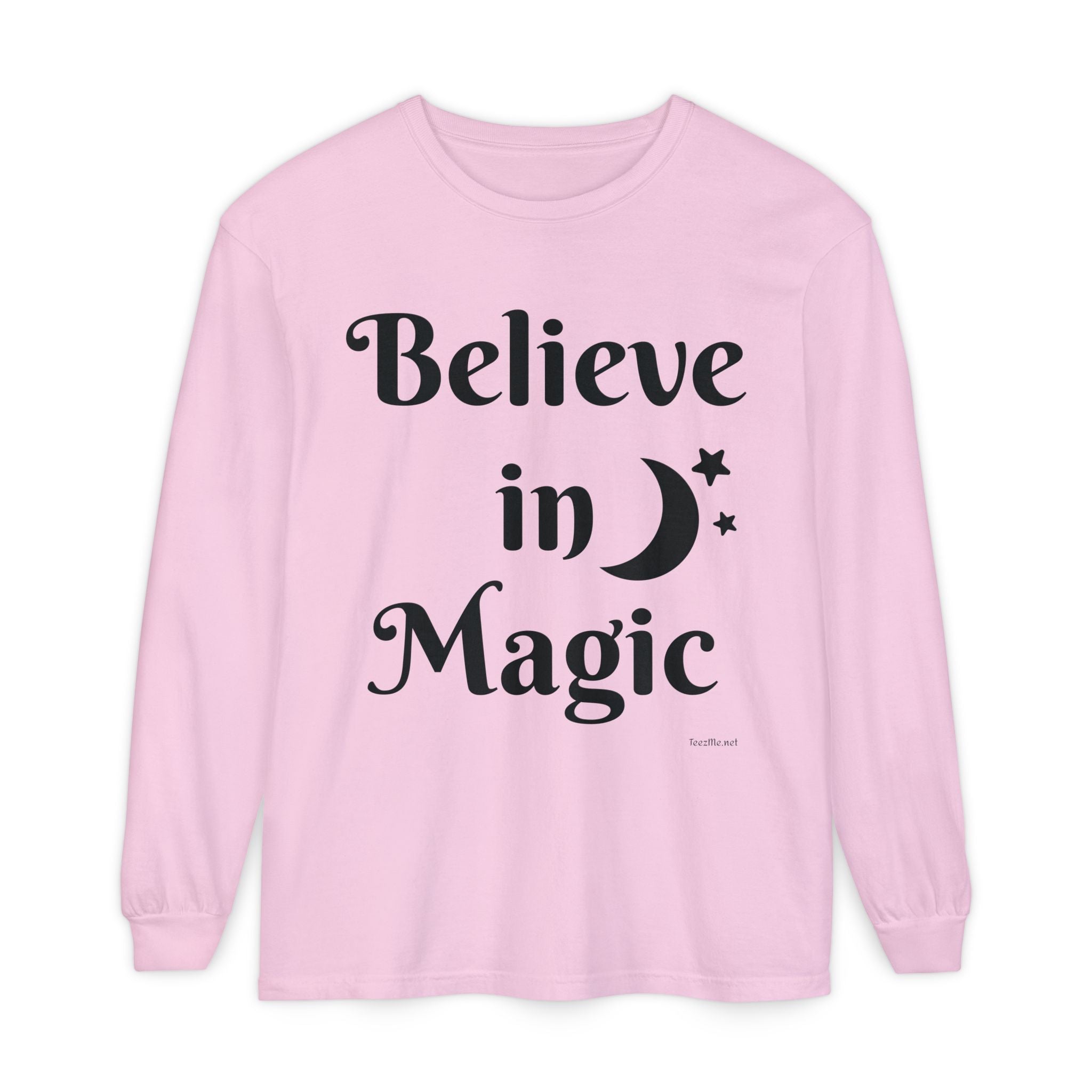 Believe in Magic - Unisex Garment-dyed Long Sleeve T-Shirt