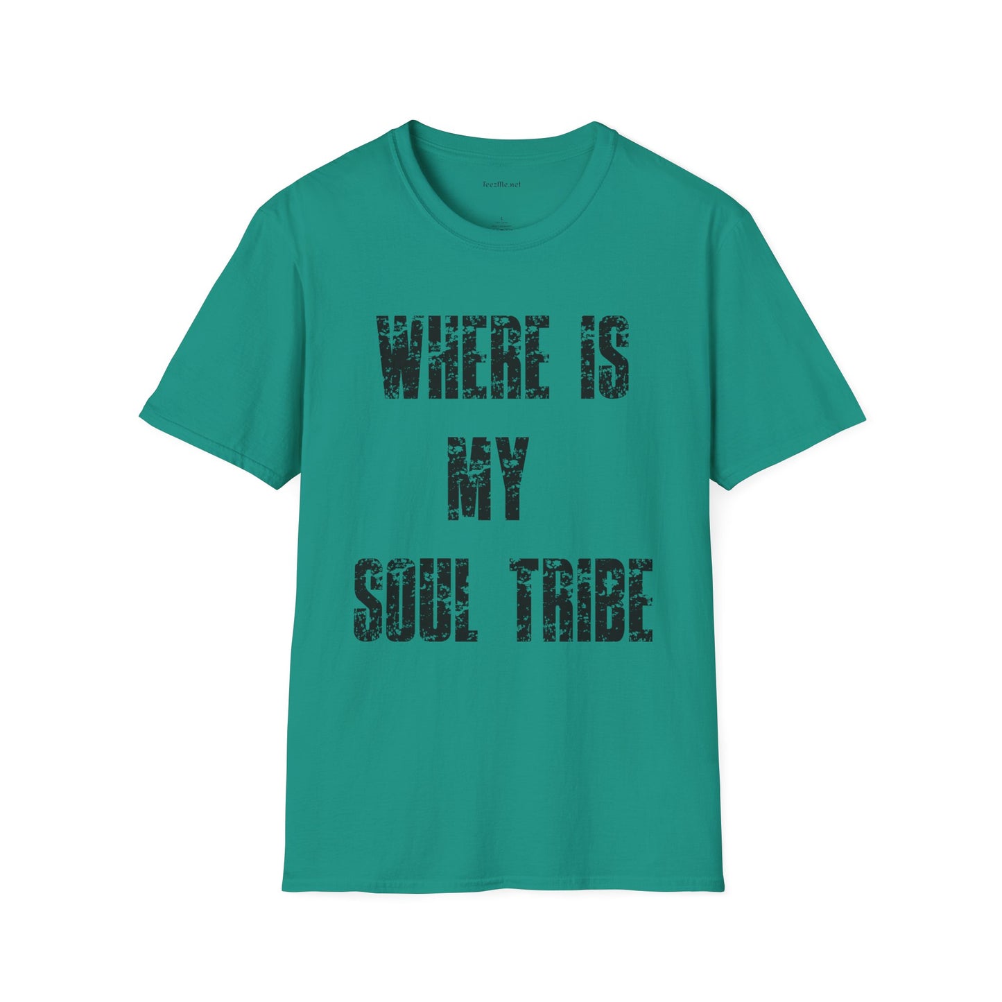 Where Is My Soul Tribe (Grunge) Unisex Soft Style T-Shirt 100% Cotton Graphic