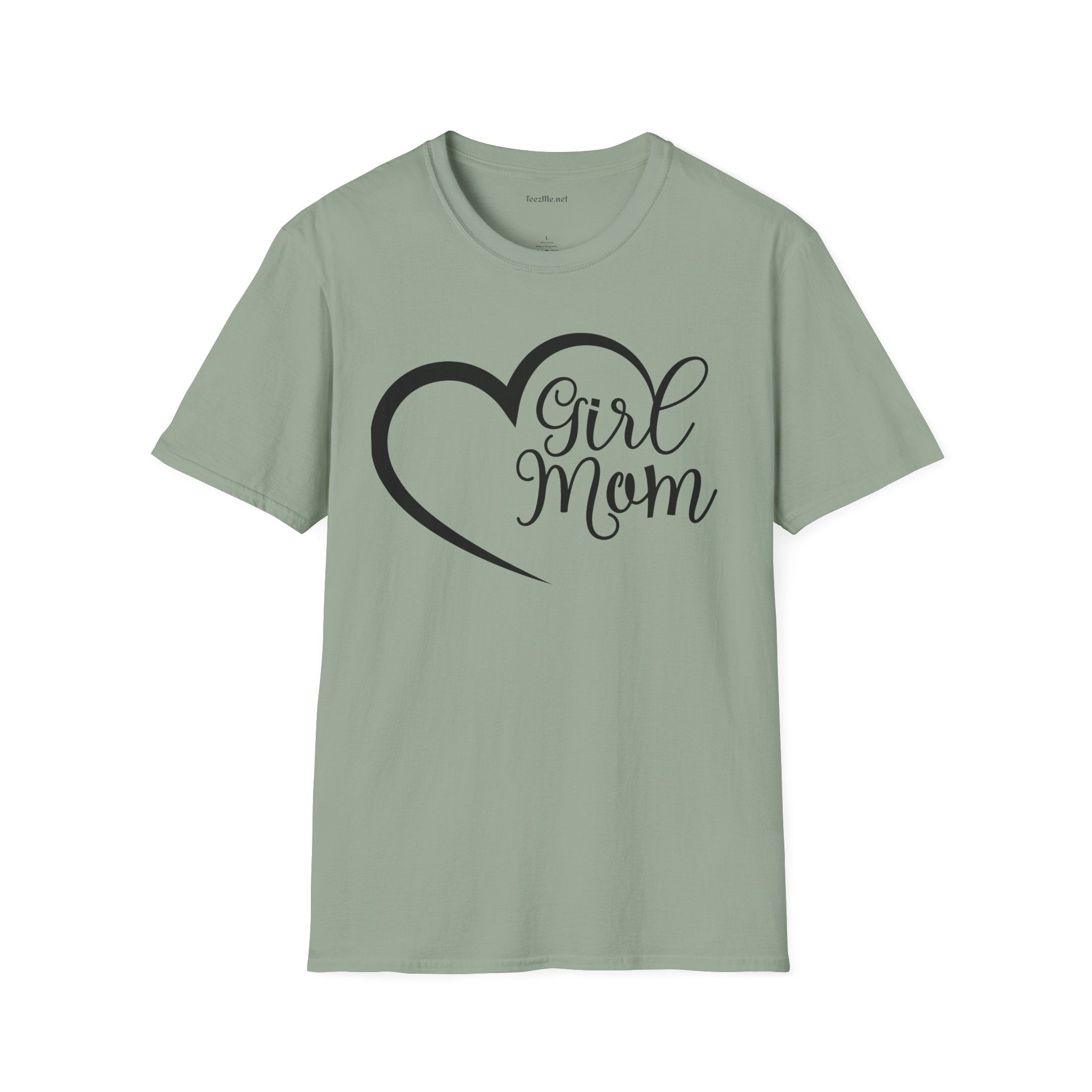 Girl Mom 01 Unisex SoftStyle T-Shirt 100% Cotton Graphic