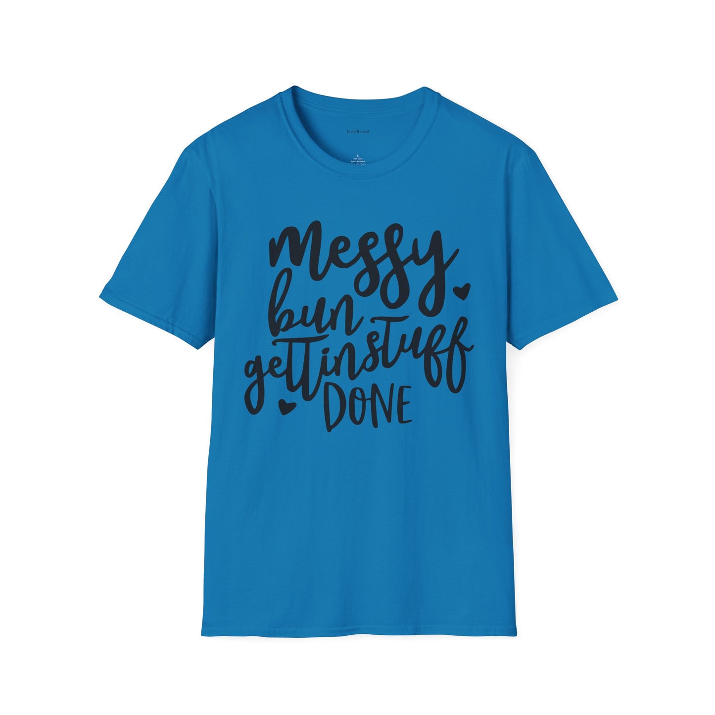 Messy Bun  - Unisex Softstyle T-Shirt 100% Cotton Graphic